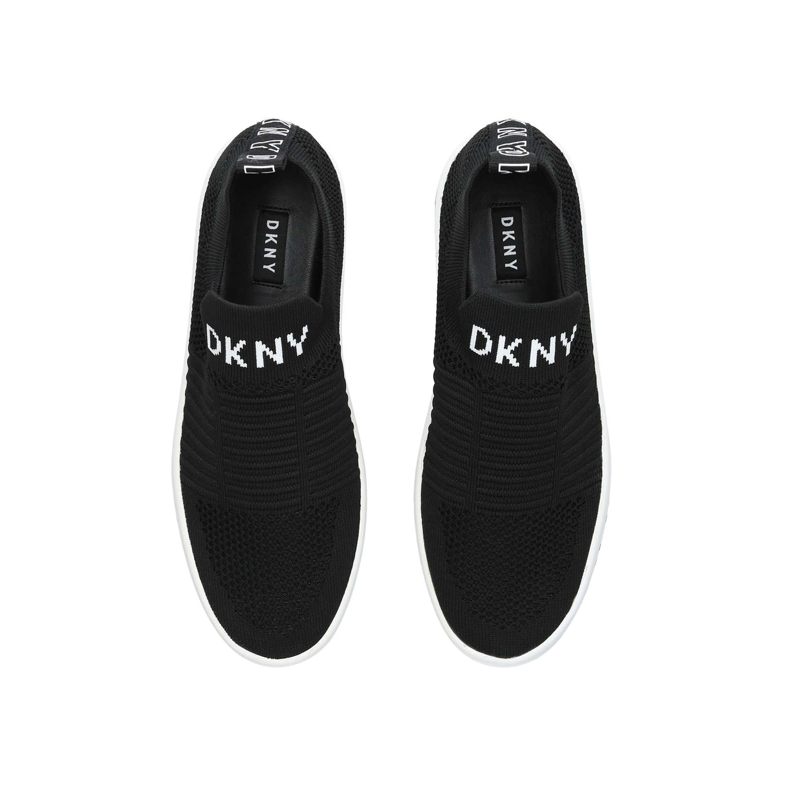 dkny black and white trainers