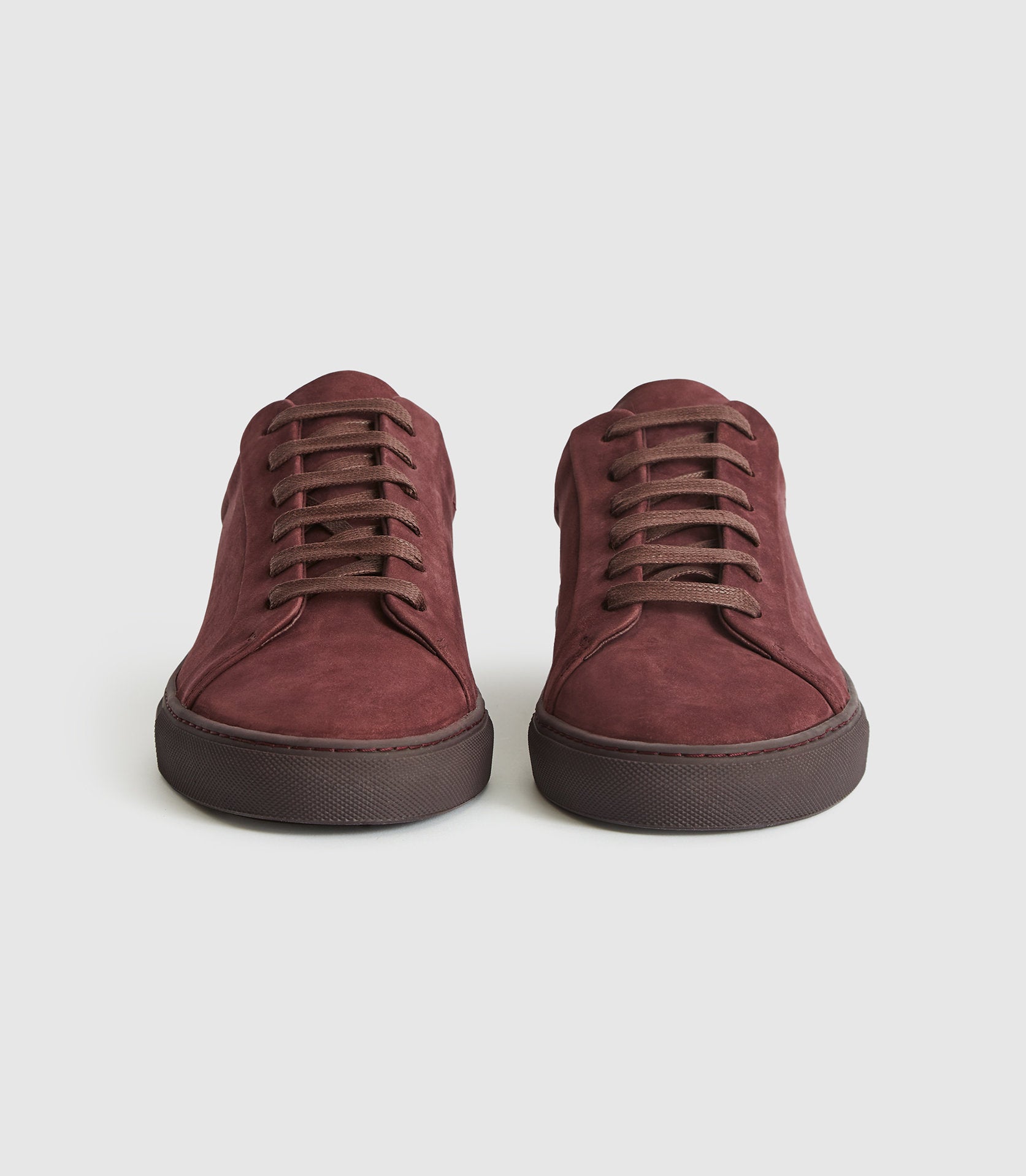 nubuck leather trainers