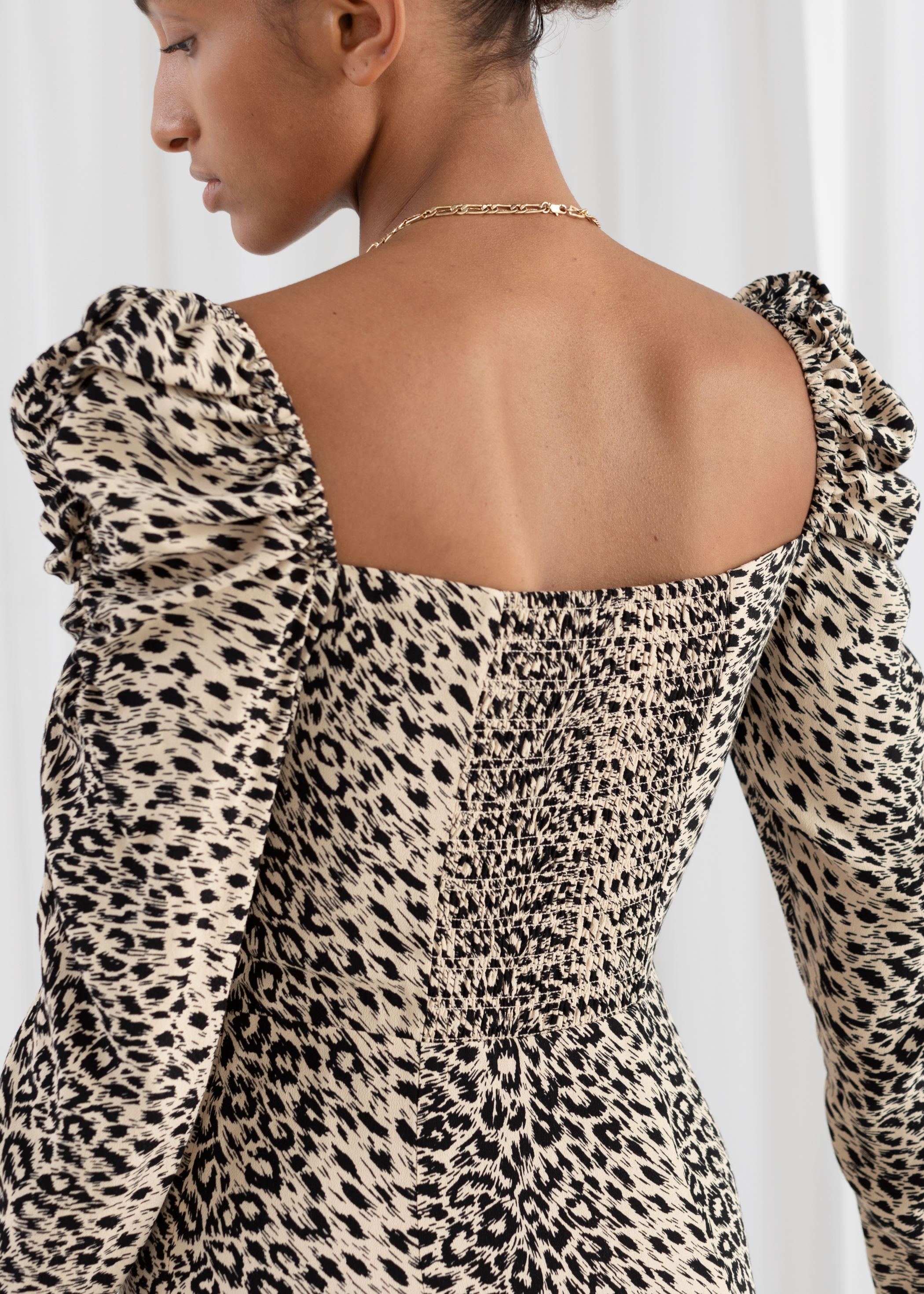 and other stories leopard dress