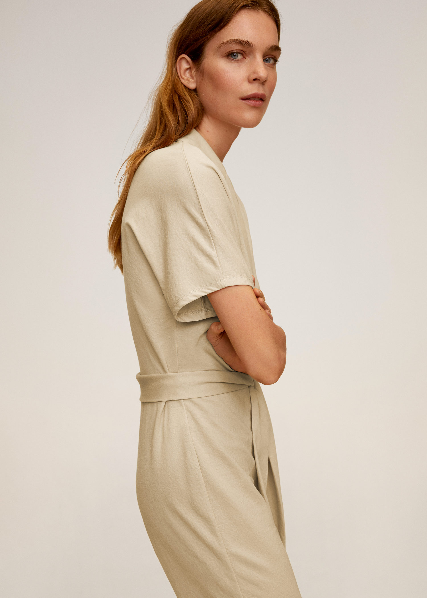 mango wrap long jumpsuit