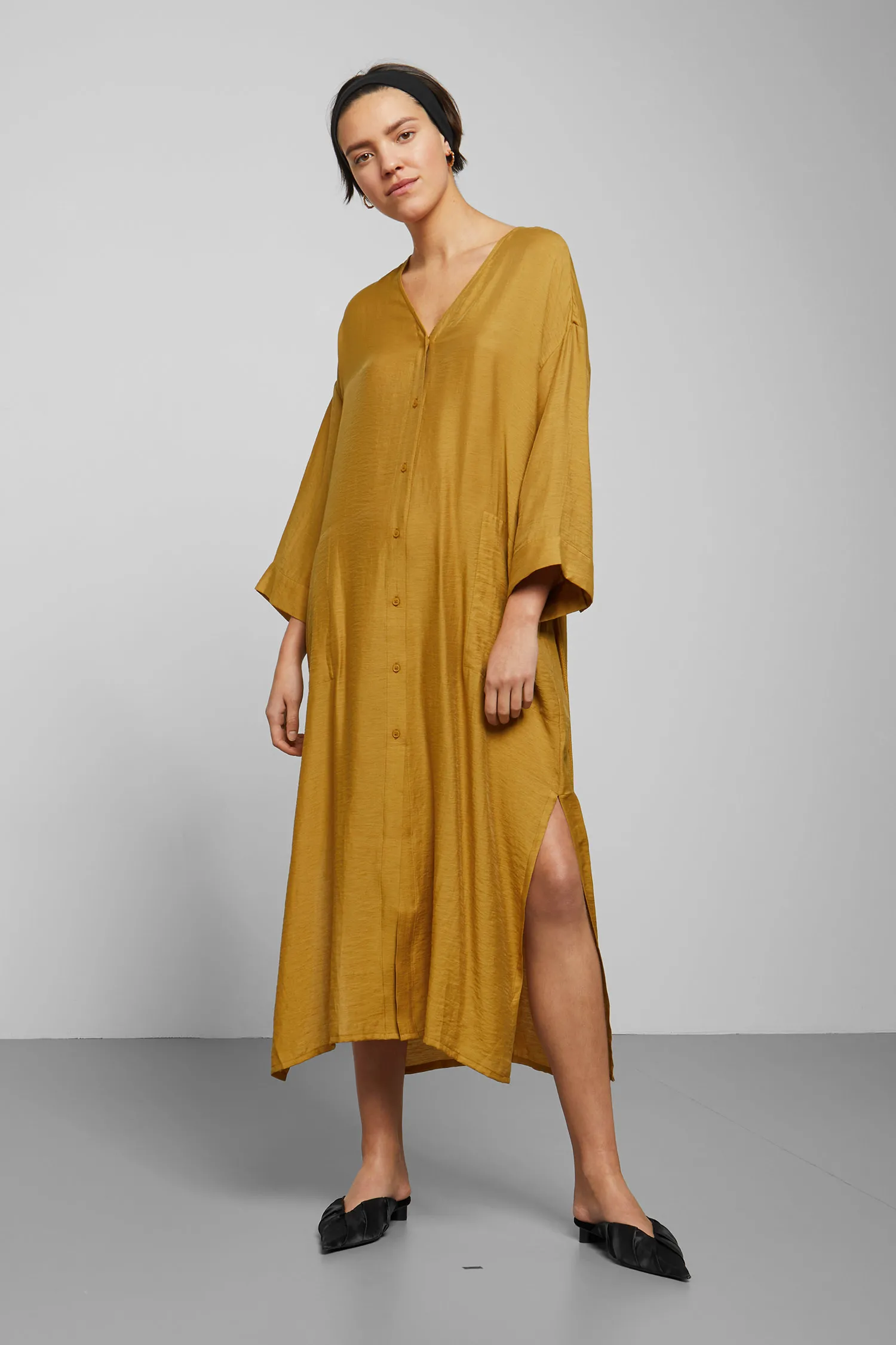 weekday orange dress