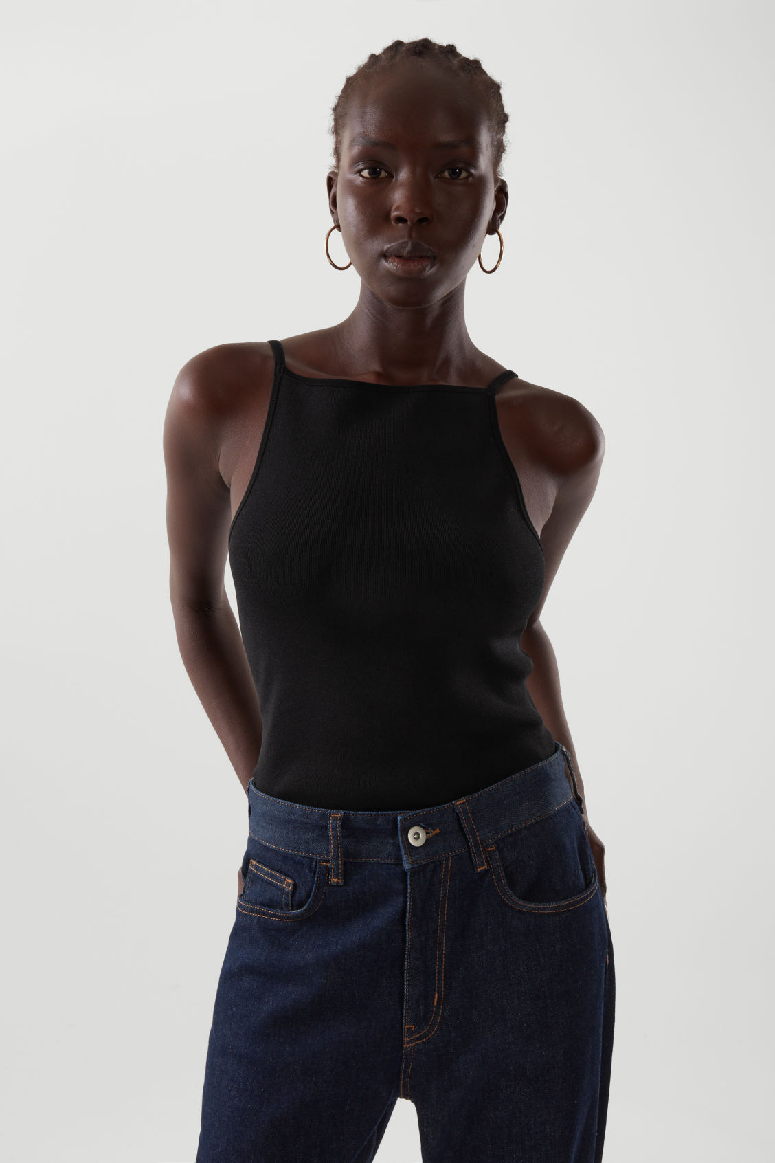 square neck vest top