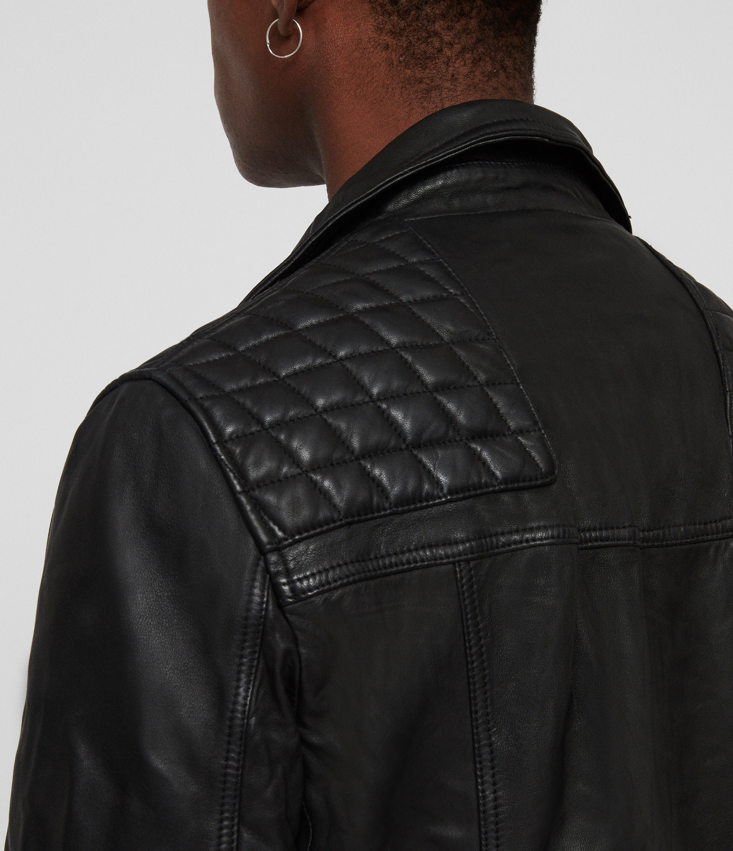 all saints blenham leather bomber jacket