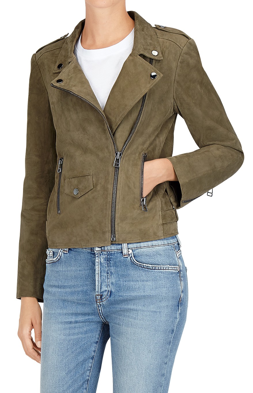 7 for all mankind suede jacket