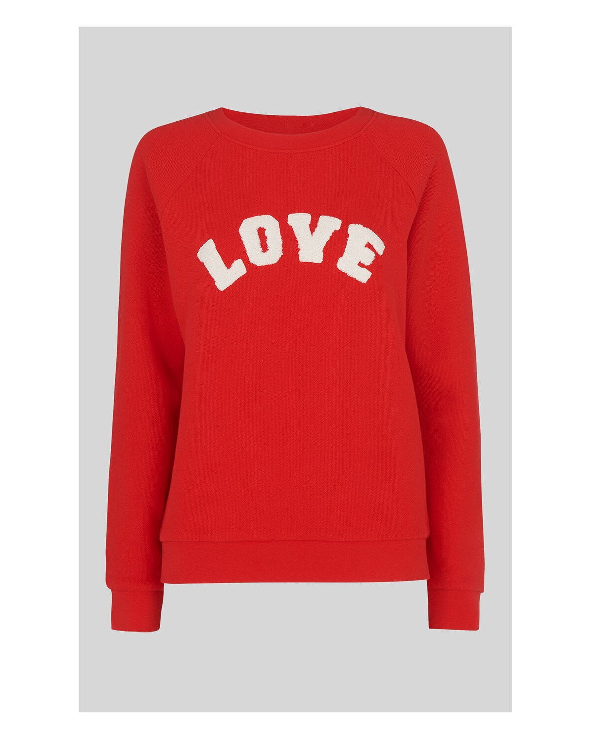 whistles red sweatshirt