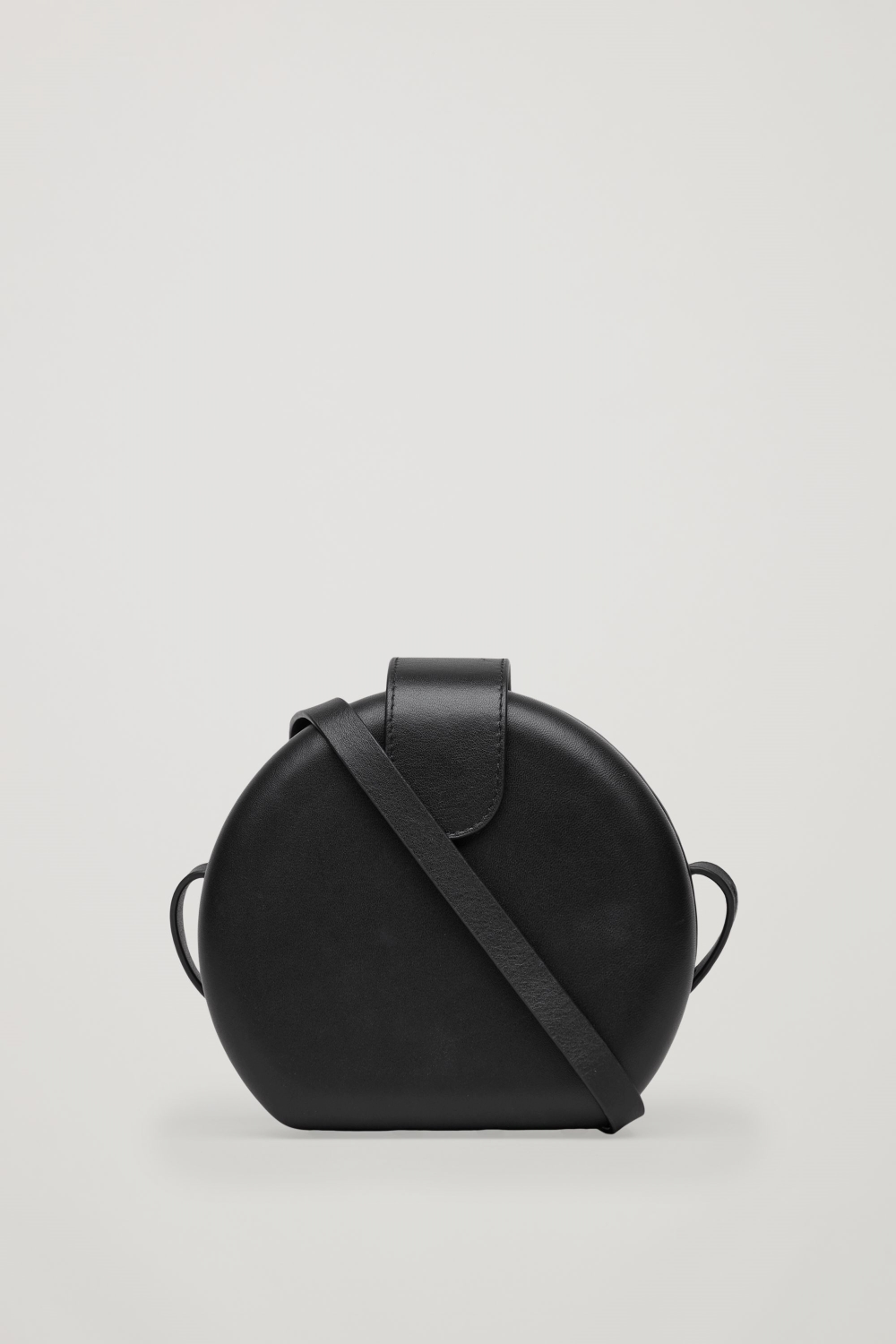 cos structured leather shoulder bag