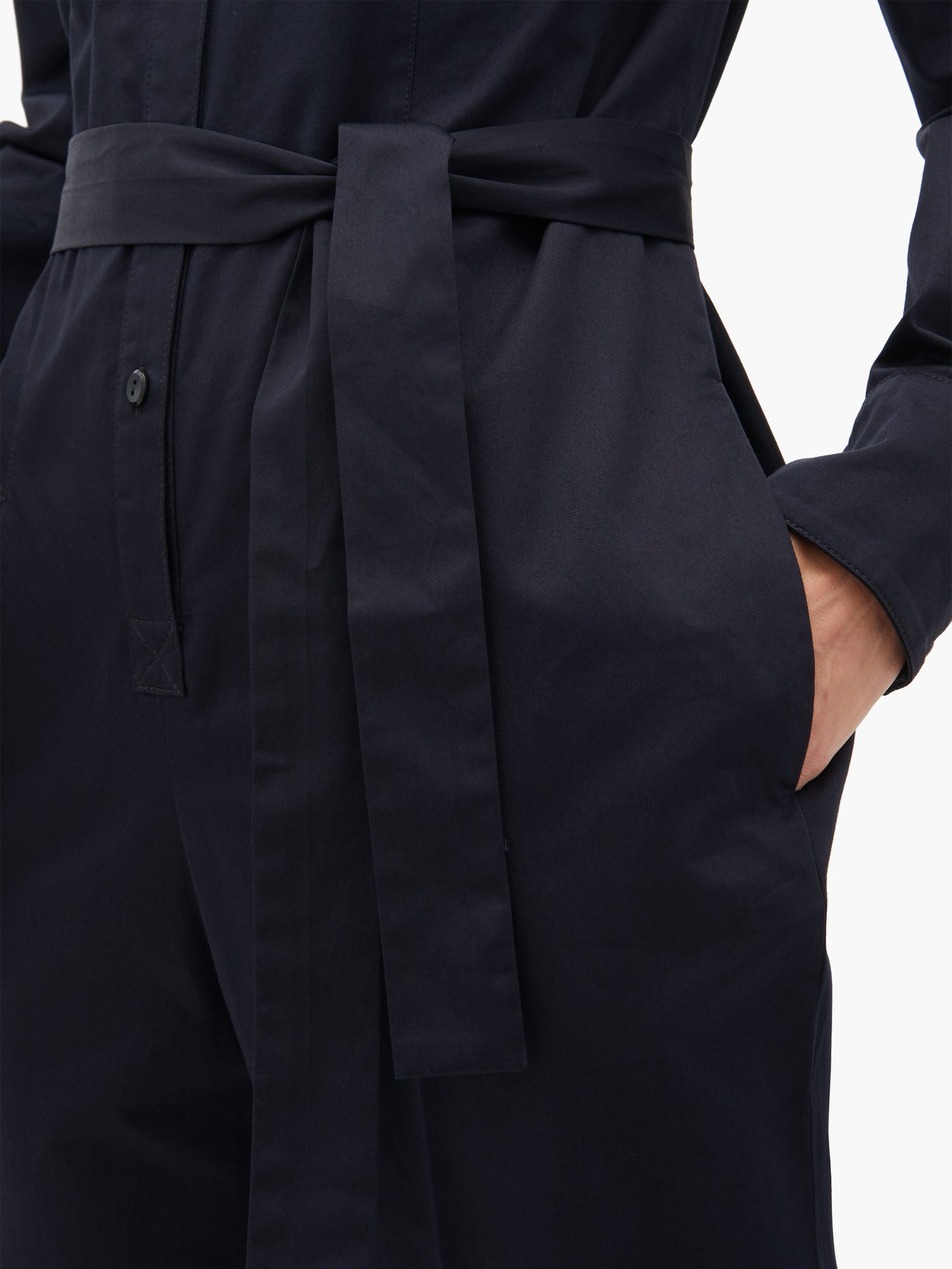 mandarin collar jumpsuit