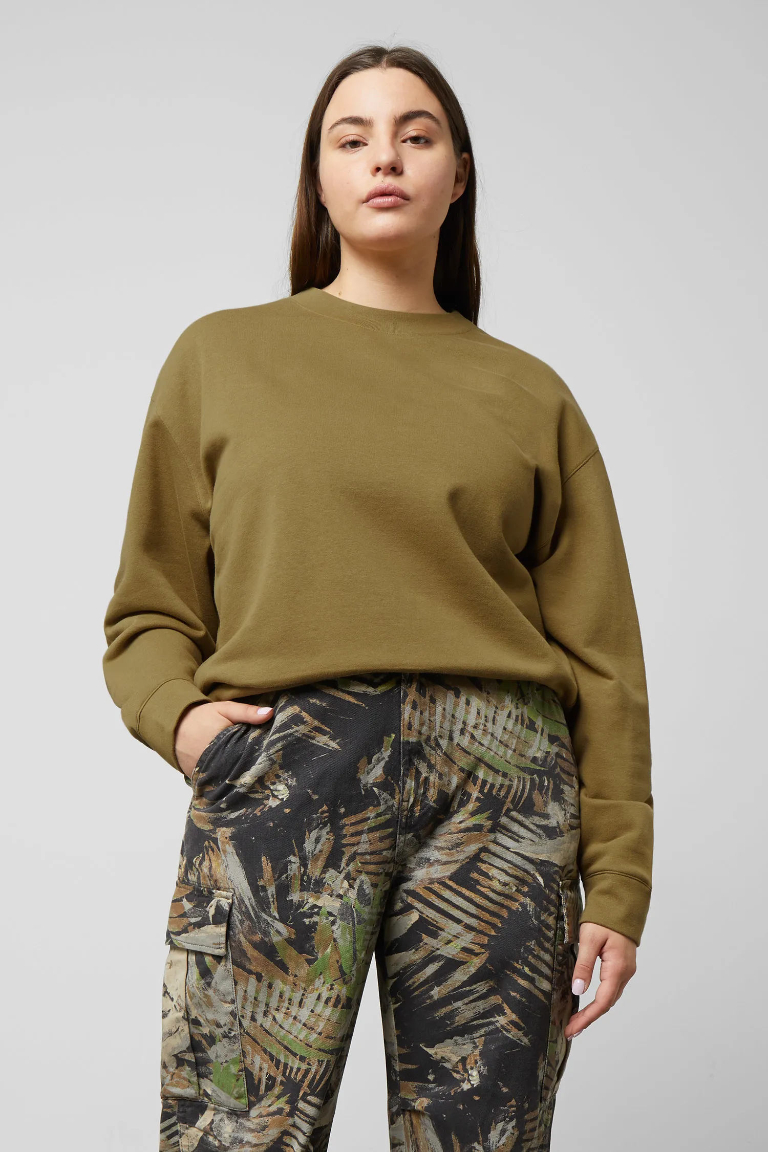 weekday huge cropped sweatshirt