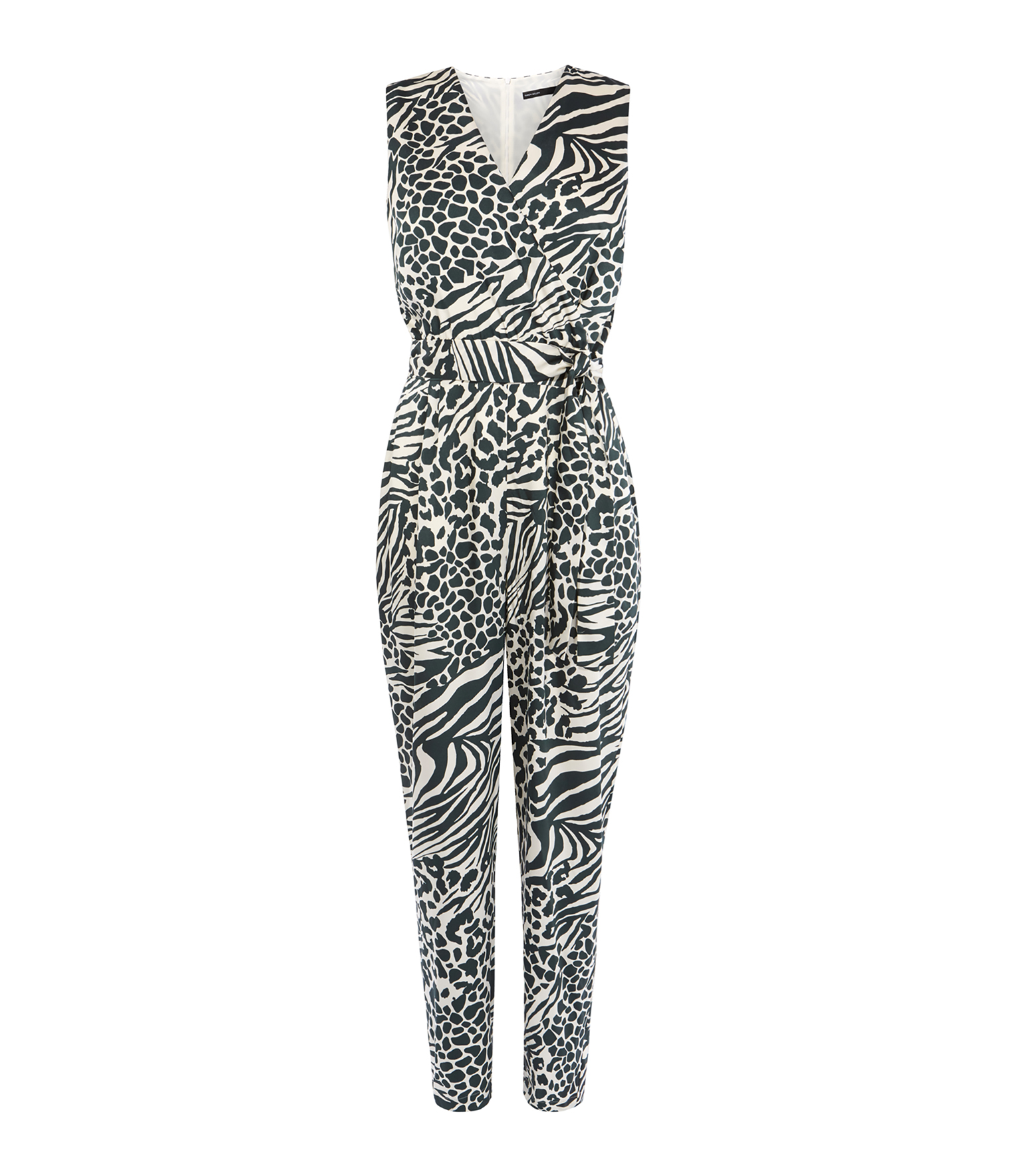 karen millen animal print jumpsuit