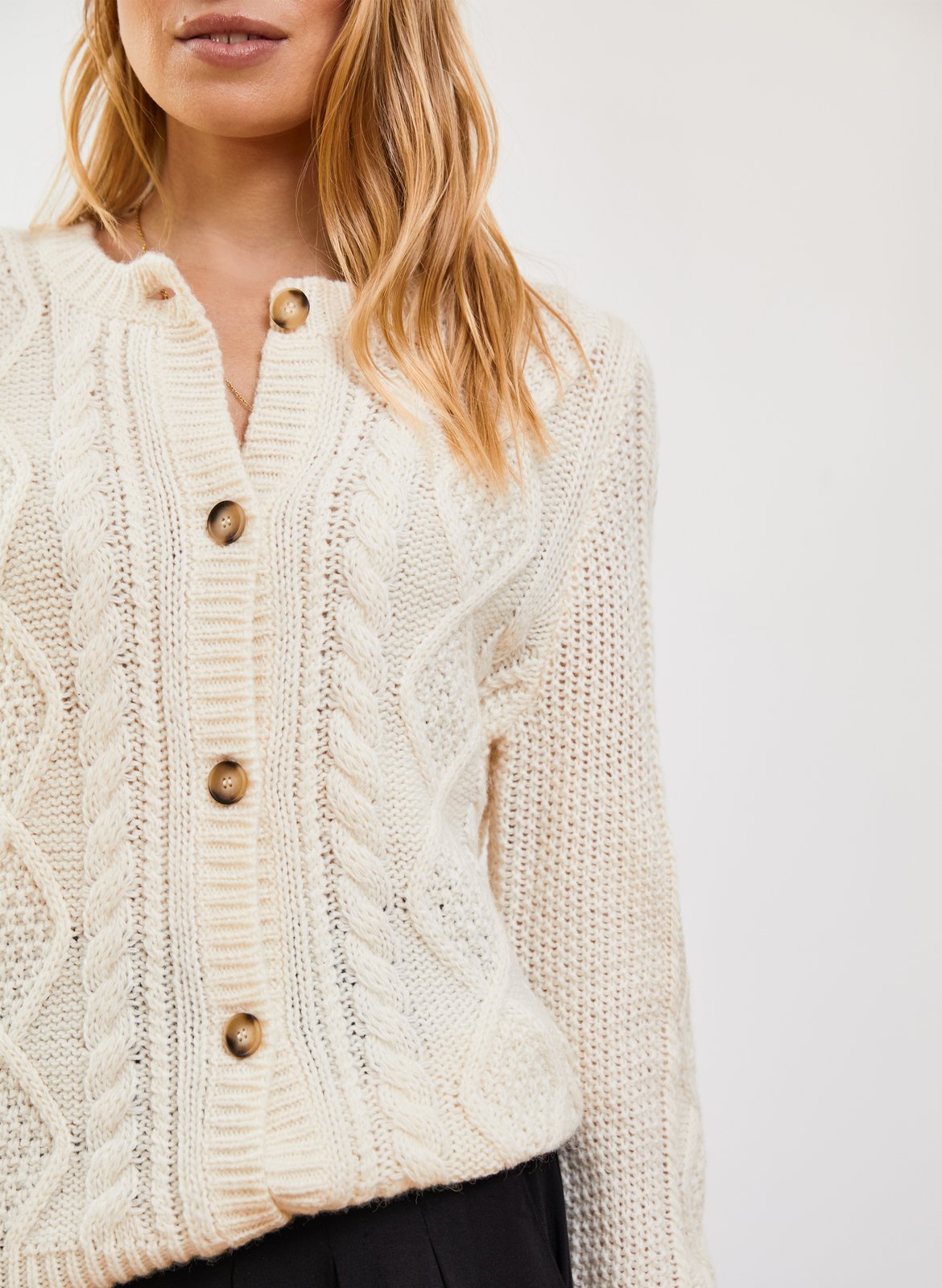 cable cardigan