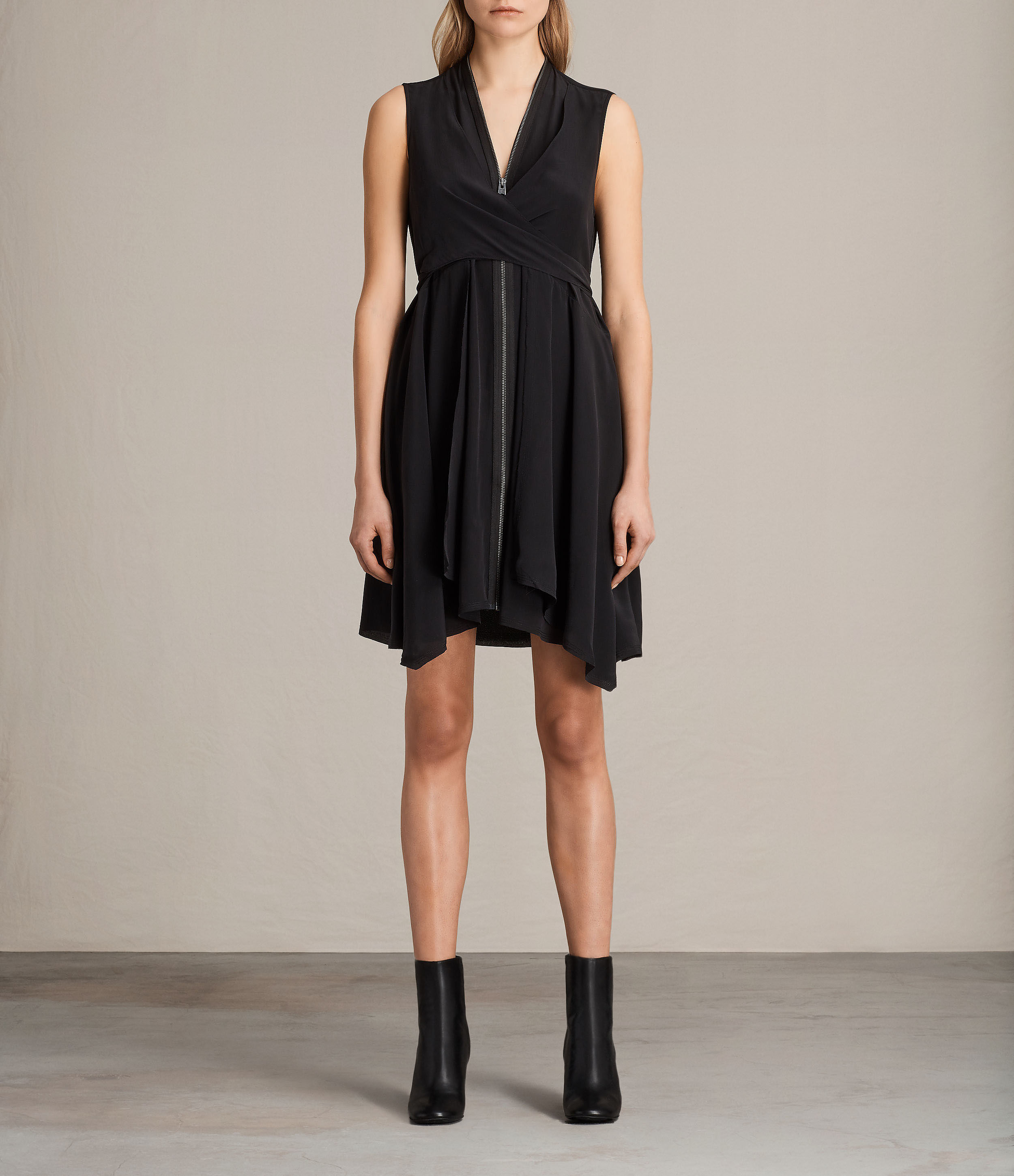 allsaints jayda silk dress