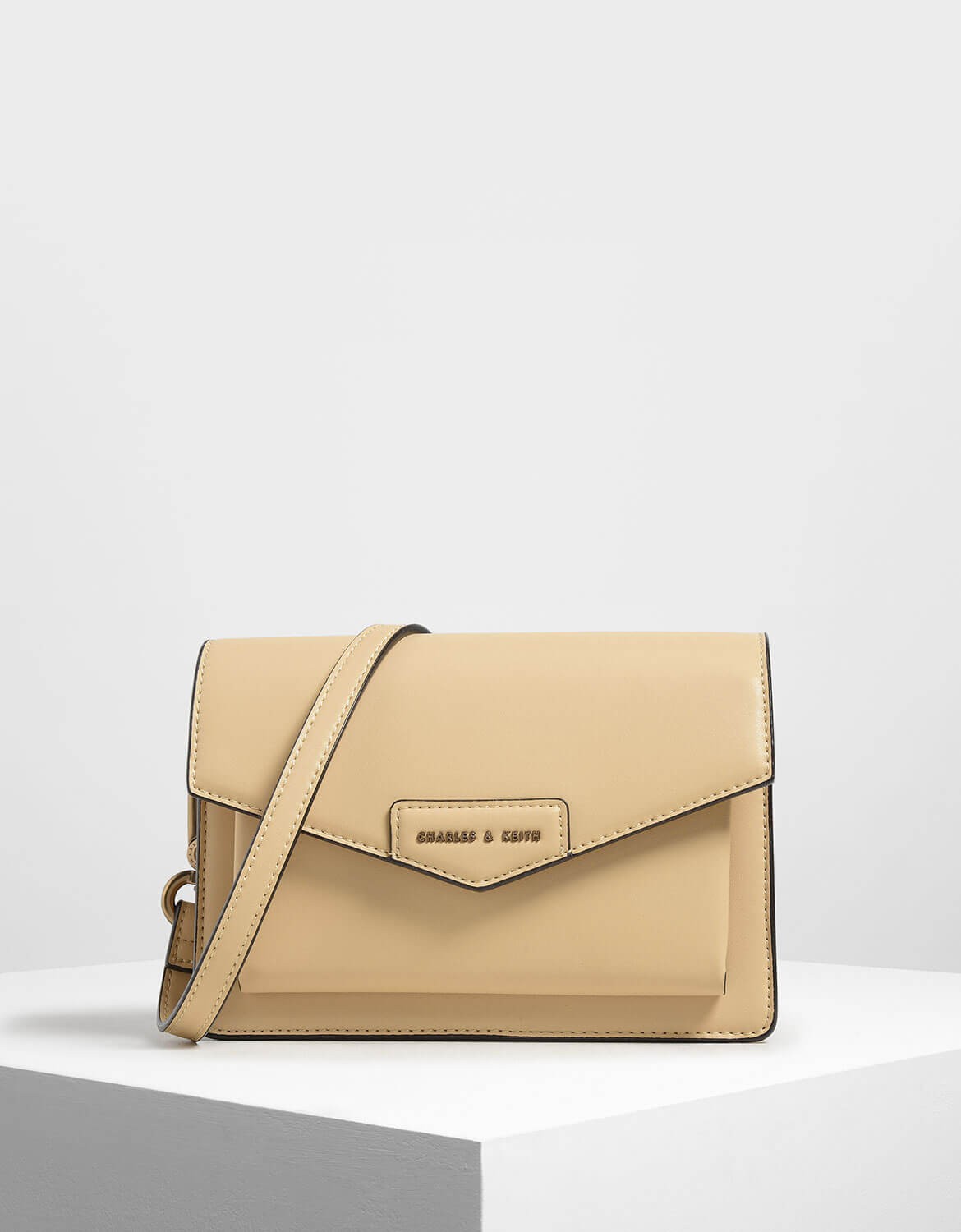 charles and keith front flap crossbody