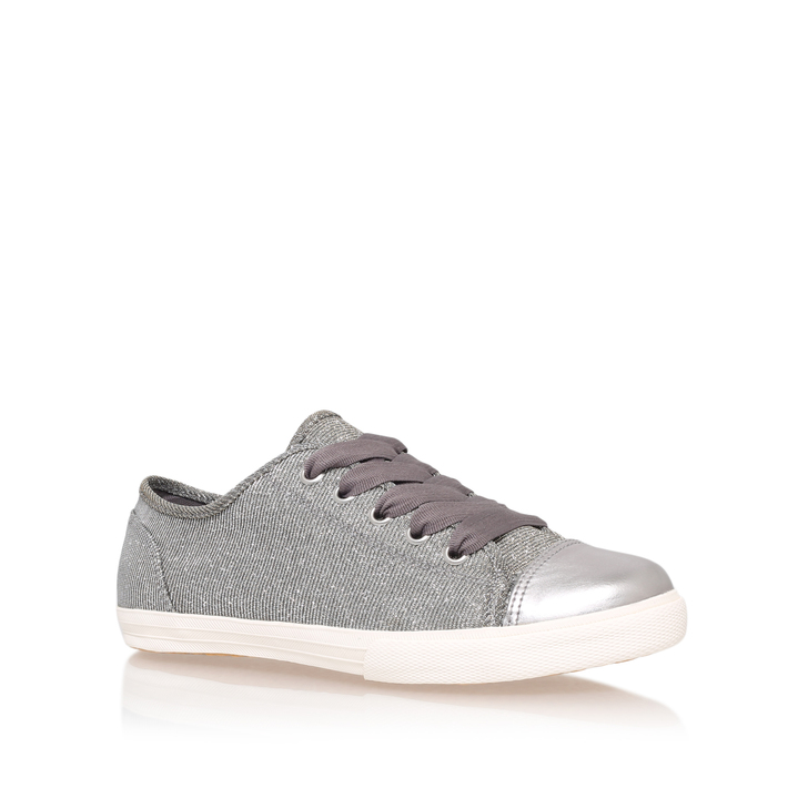 silver carvela trainers