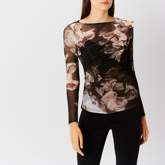 printed mesh top