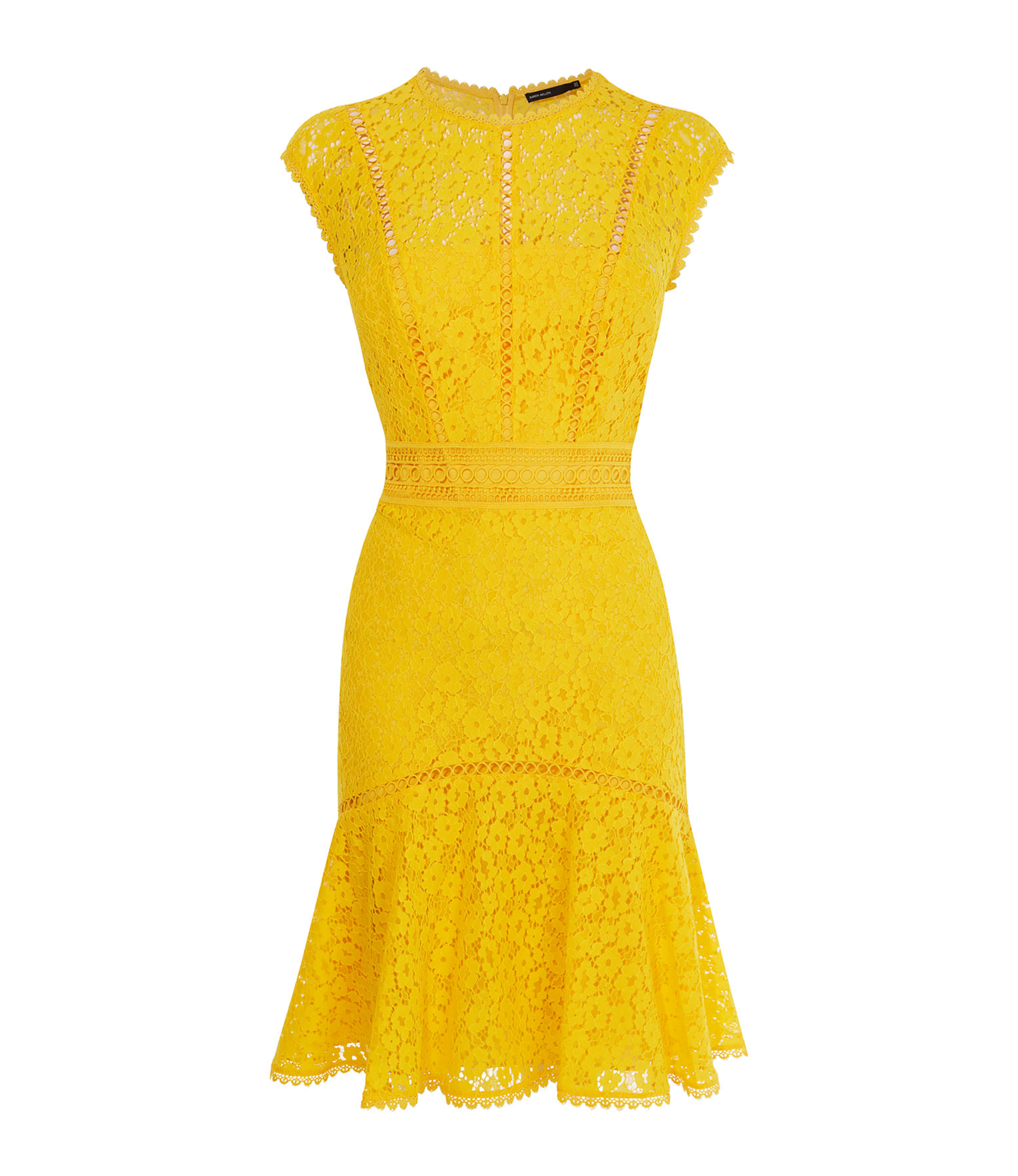 karen millen lace peplum dress