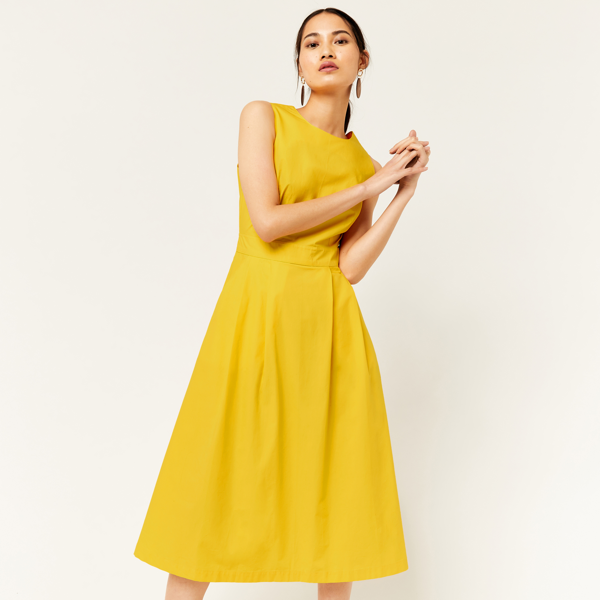 warehouse tie back dress