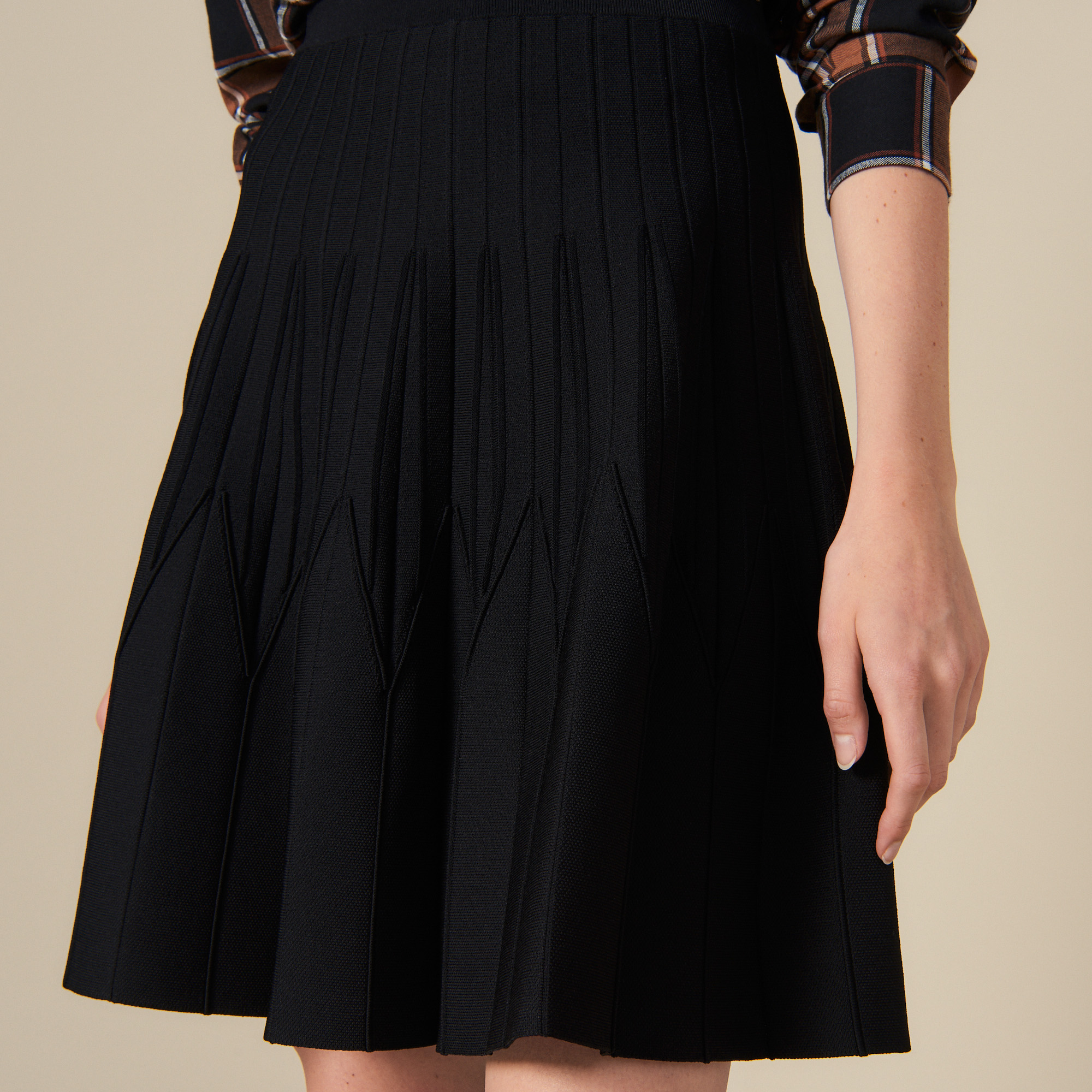 Flared Knit Skirt | Endource