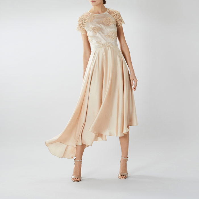 coast becky lace midi dress