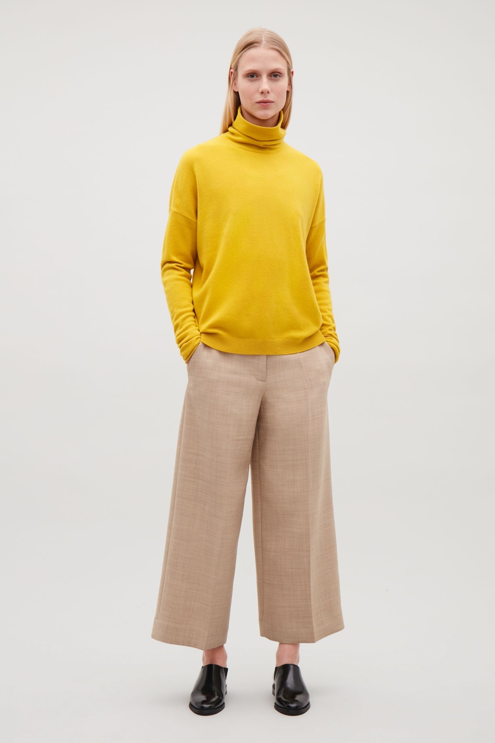 cos roll neck cashmere jumper