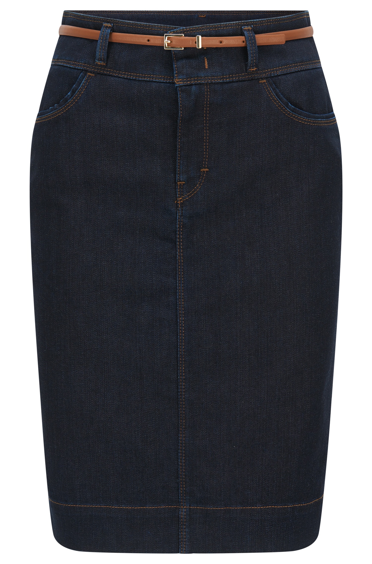 hugo boss denim skirt