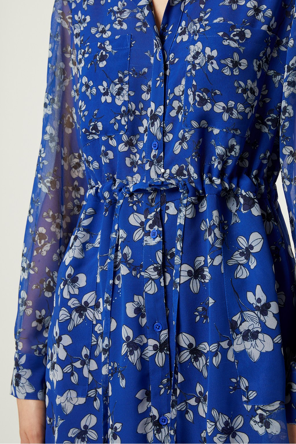 french connection blue floral dress