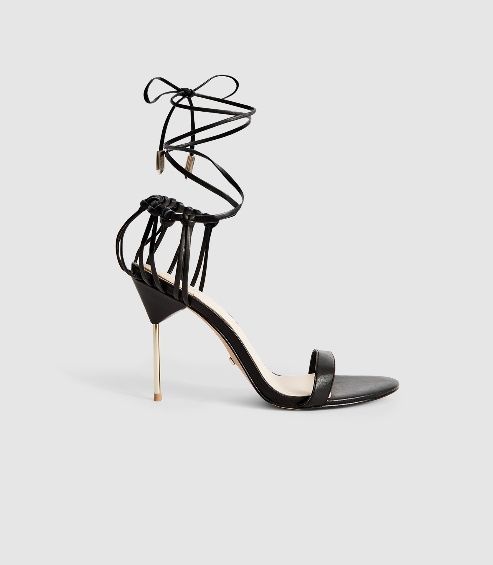 reiss black sandals