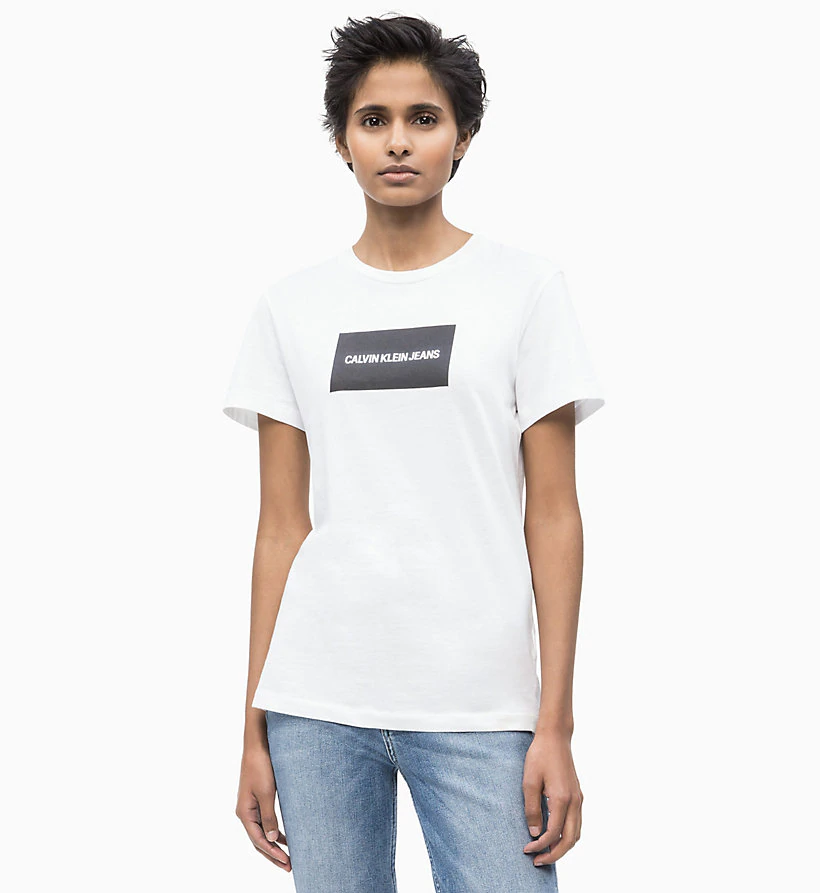 calvin klein slim logo t shirt