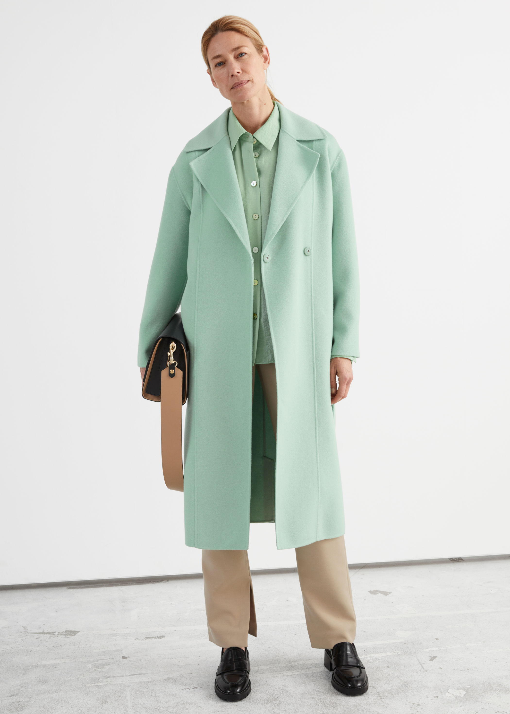 & other stories green coat