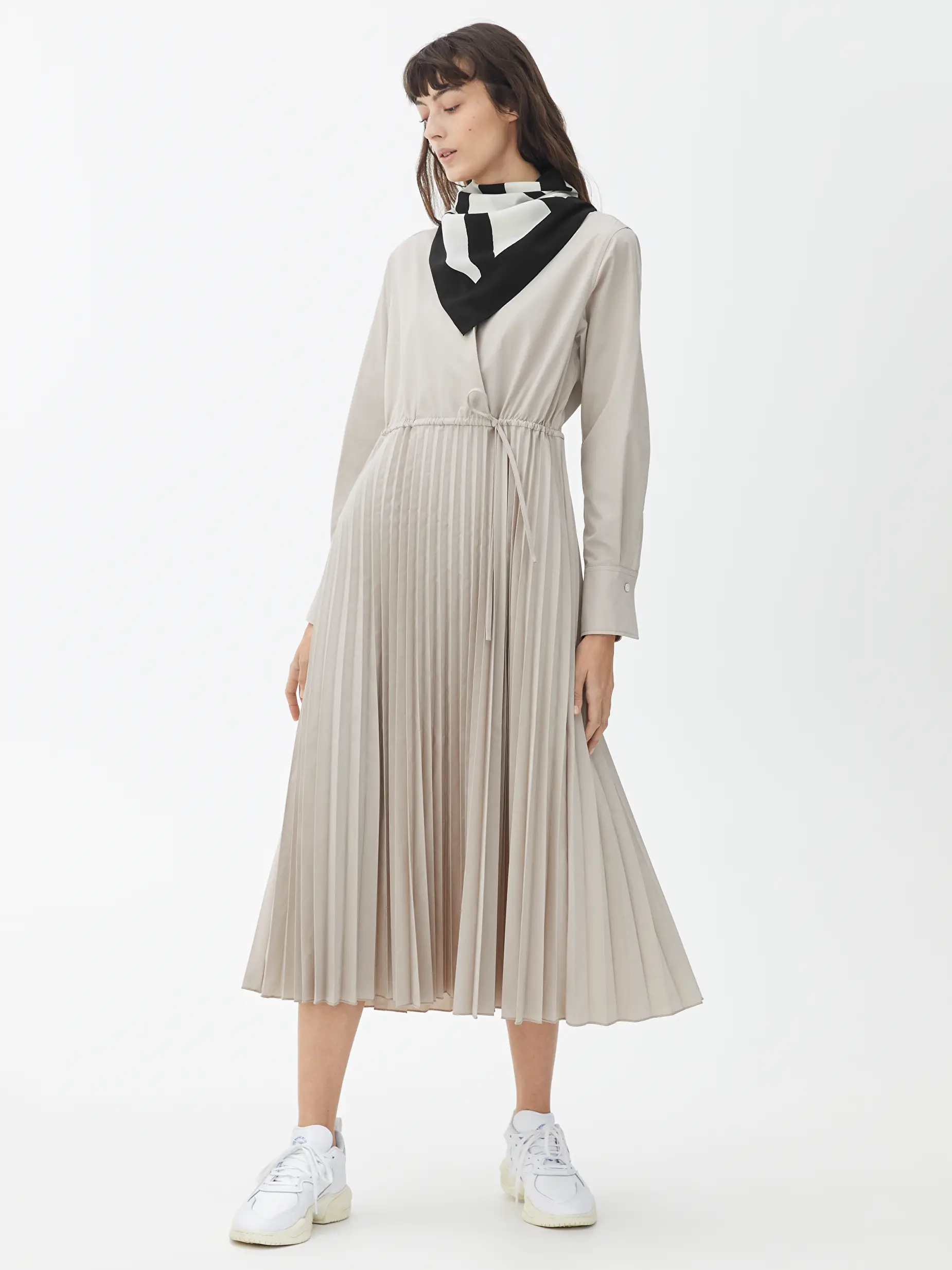 Pleated Wrap Dress | Endource