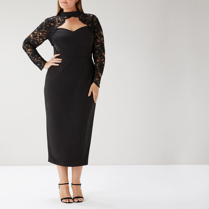 Koyla Lace Sleeve Dress | Endource