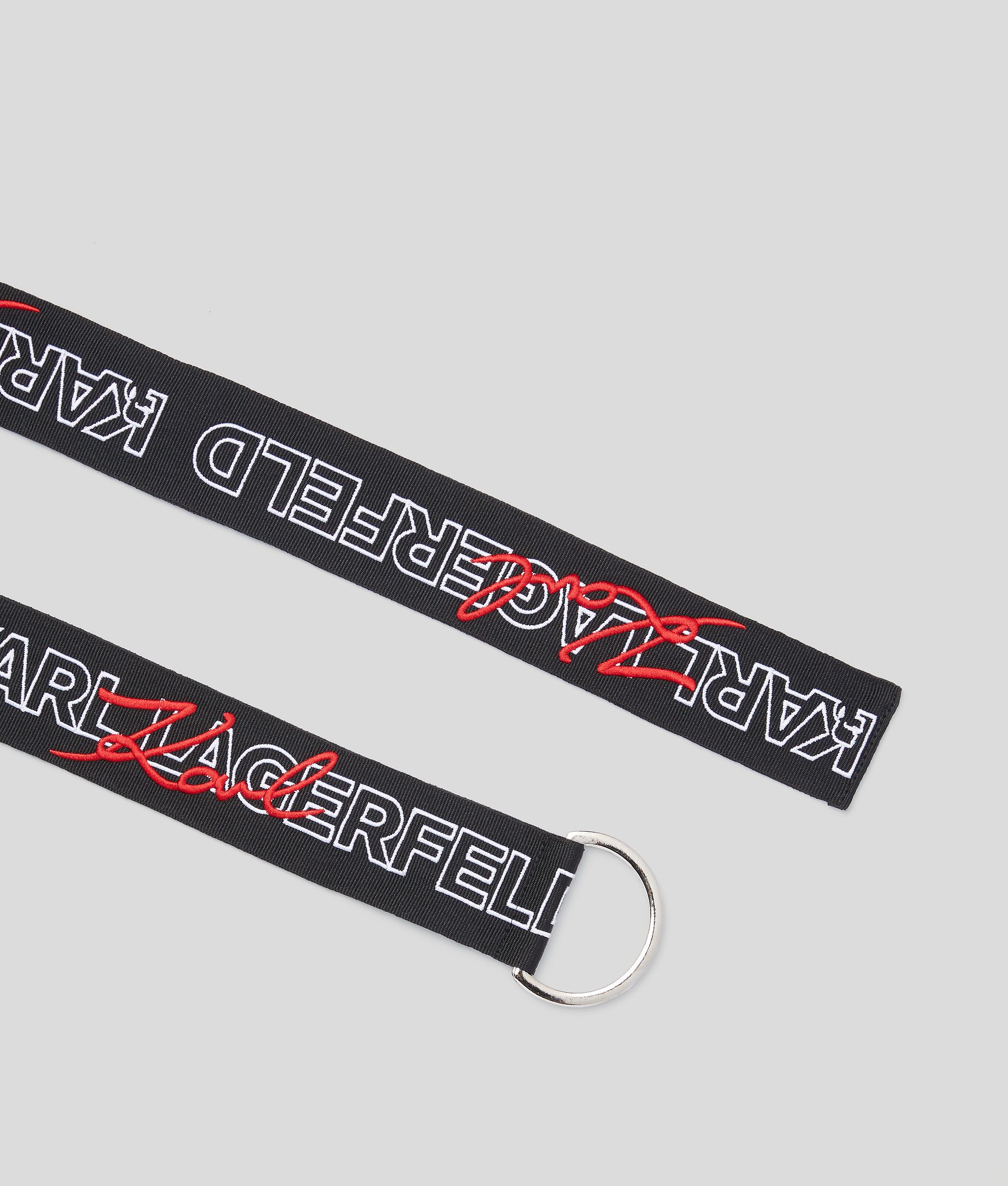 karl lagerfeld logo belt