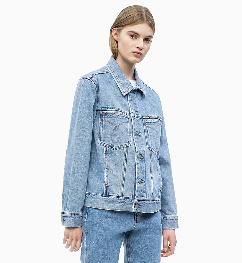 denim trucker jacket calvin klein