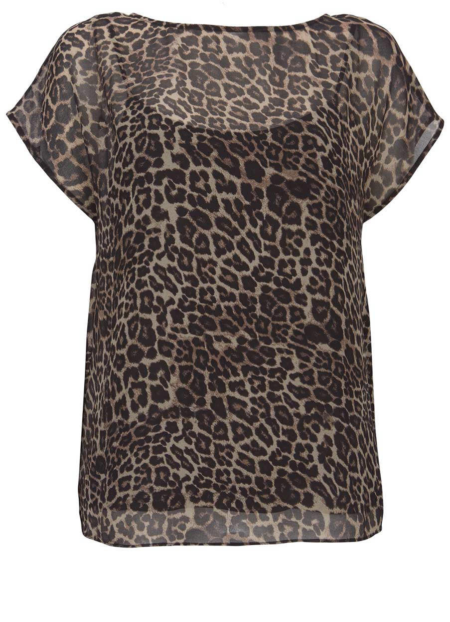 mint velvet animal print top