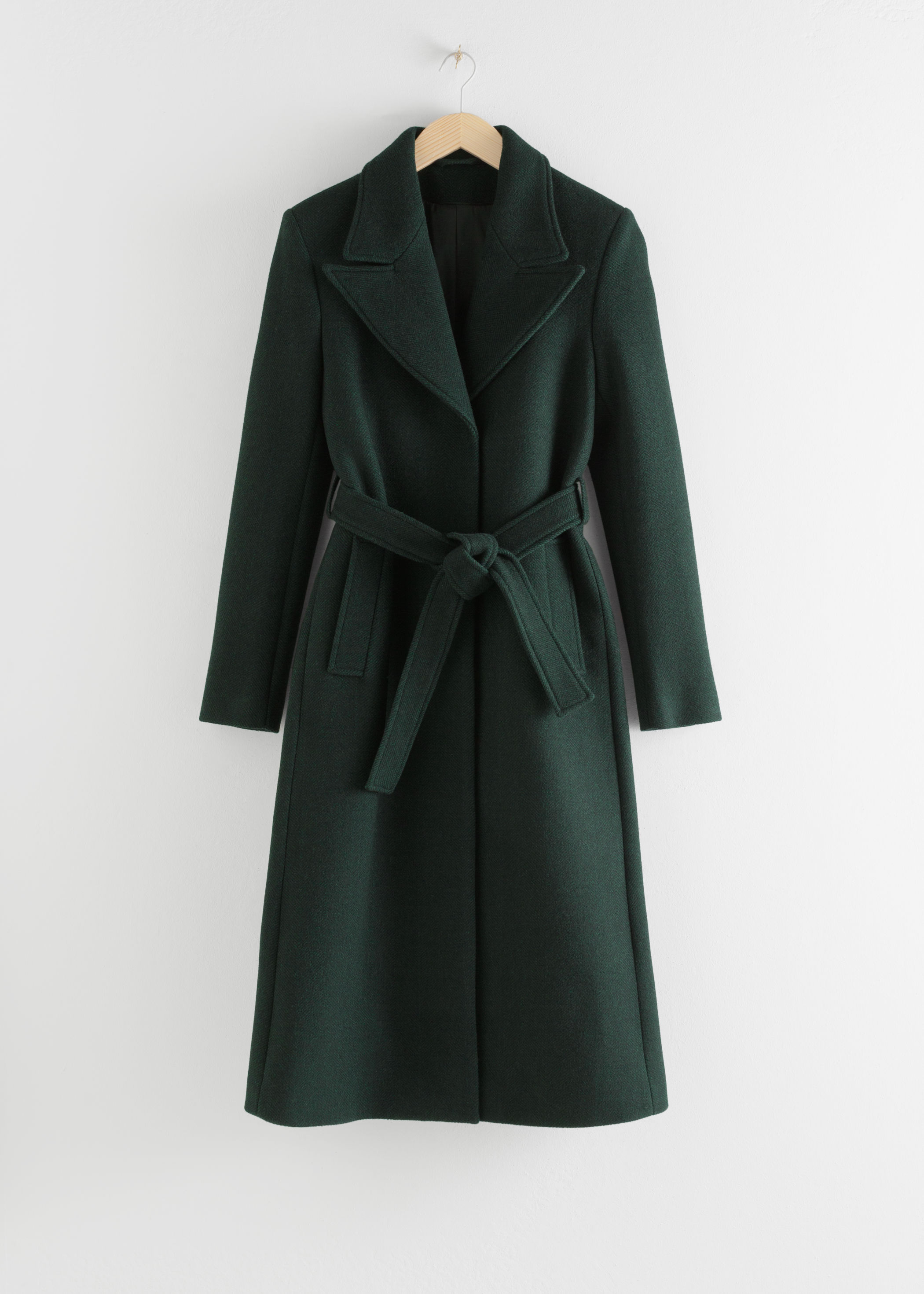 herringbone long coat