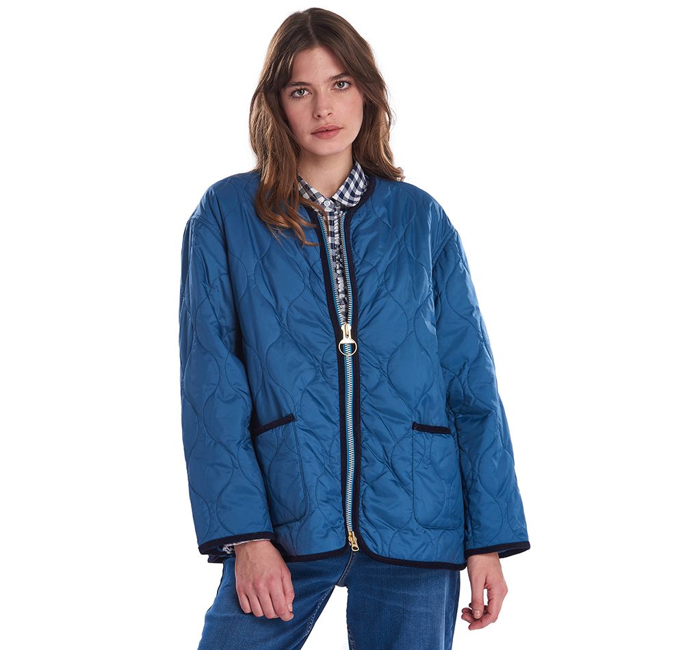 barbour darcy quilted coat