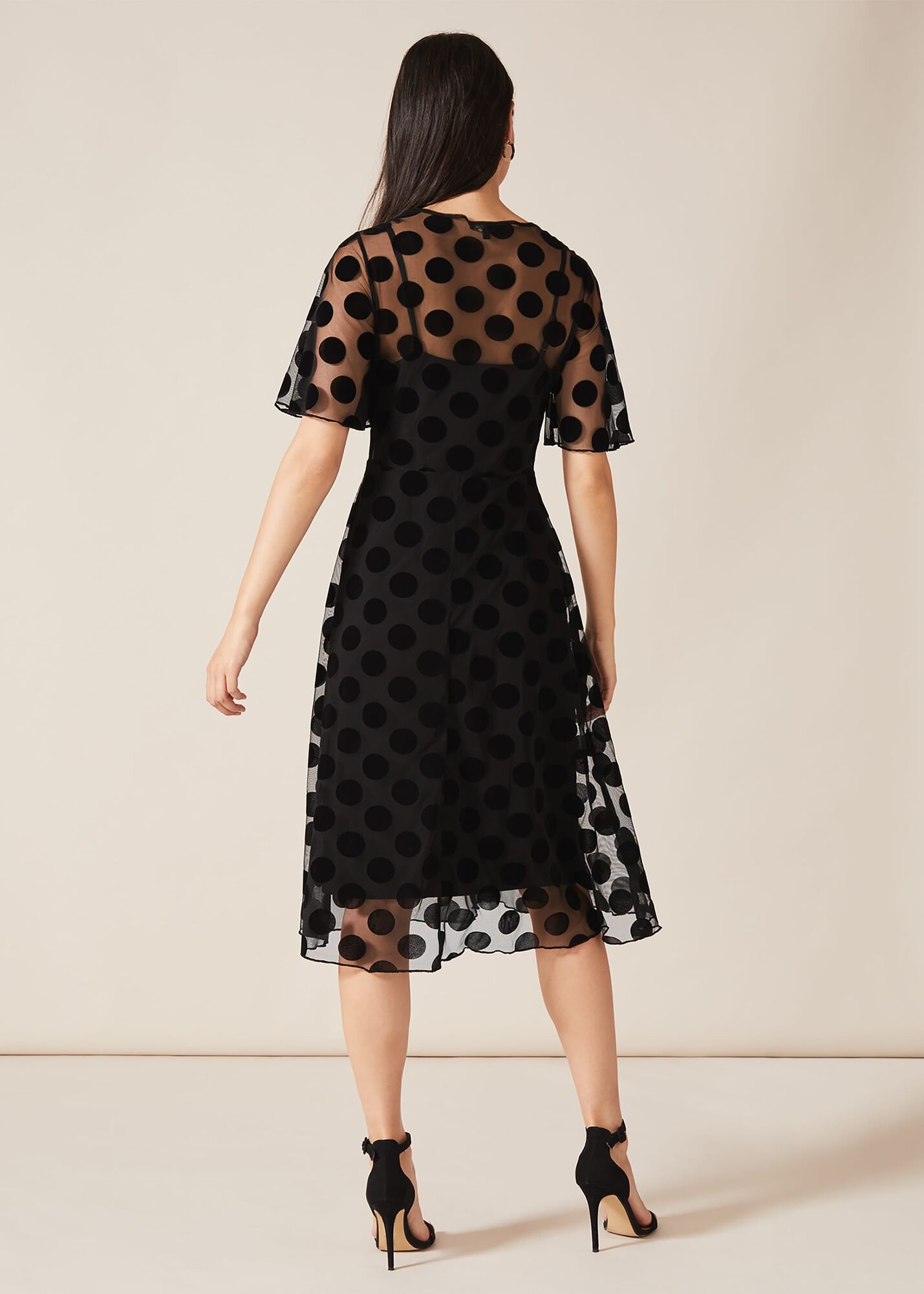 phase eight shimmer spot dress