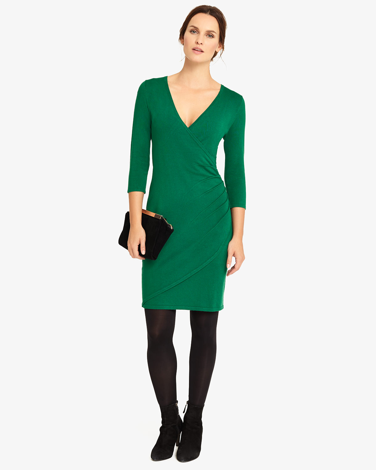 phase eight green wrap dress