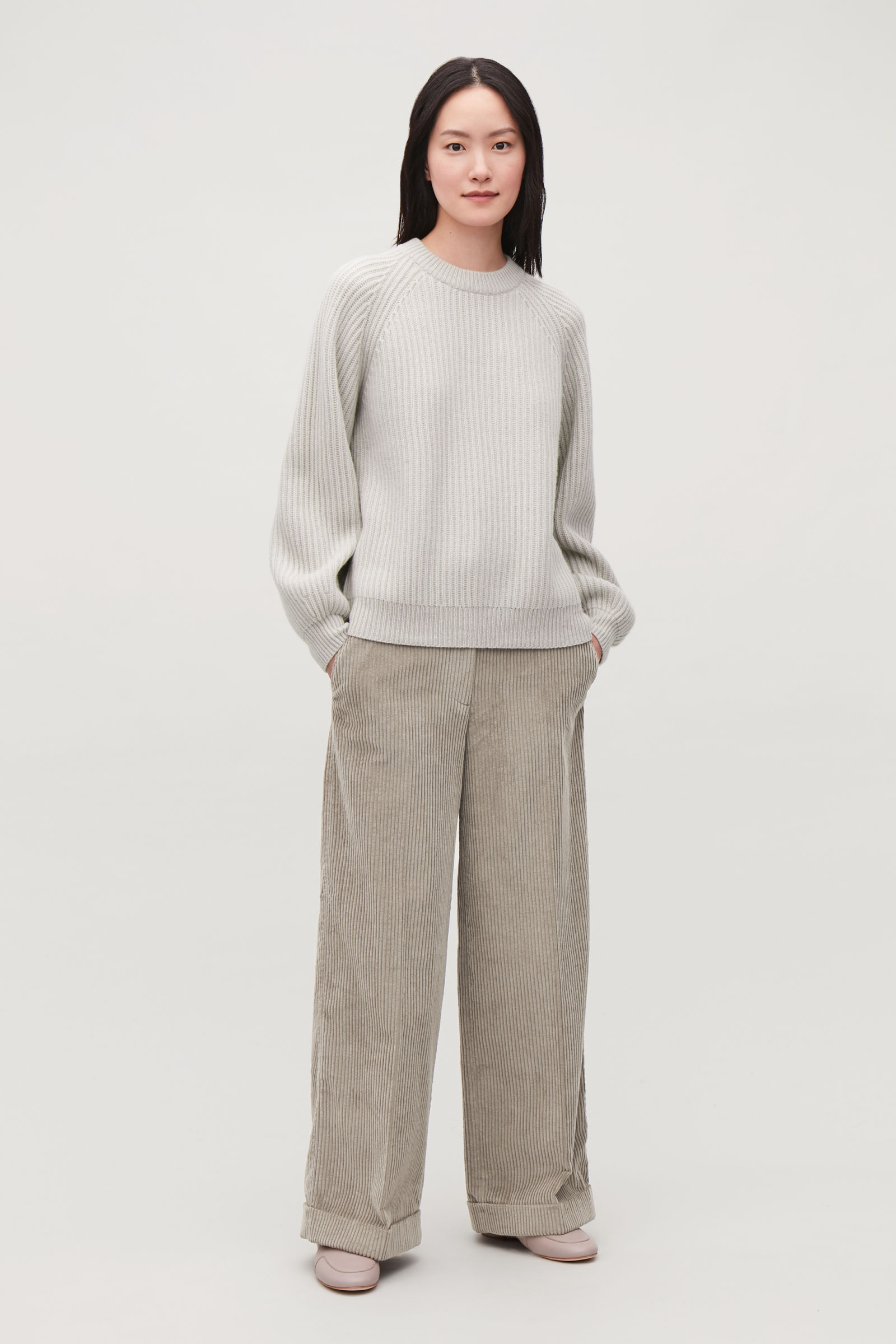 cos ribbed cashmere jumper