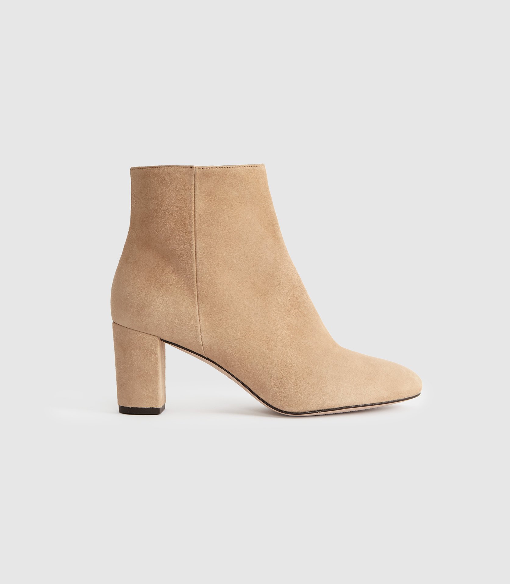 beige block heel boots