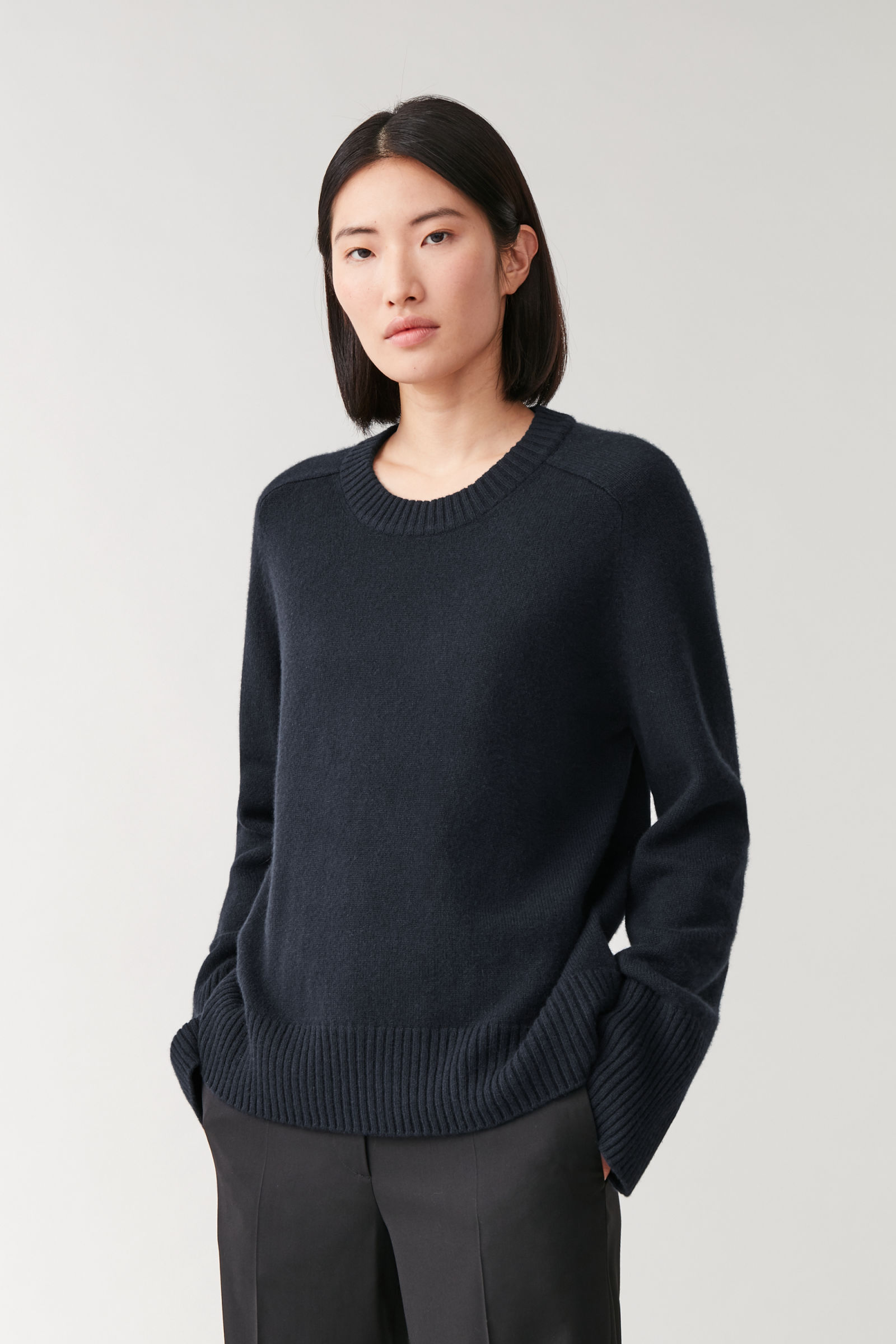 cos ribbed cashmere jumper