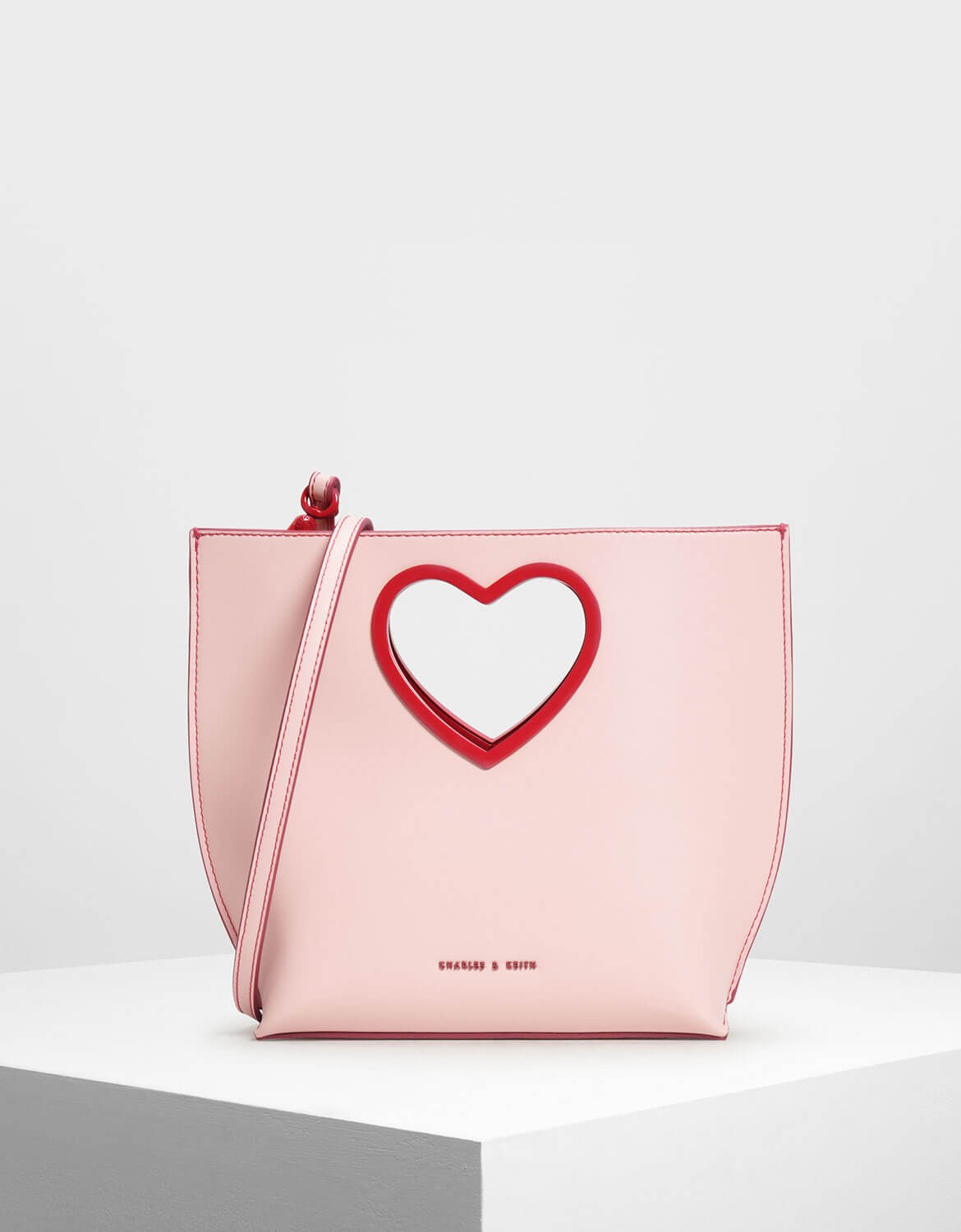 charles and keith heart bag