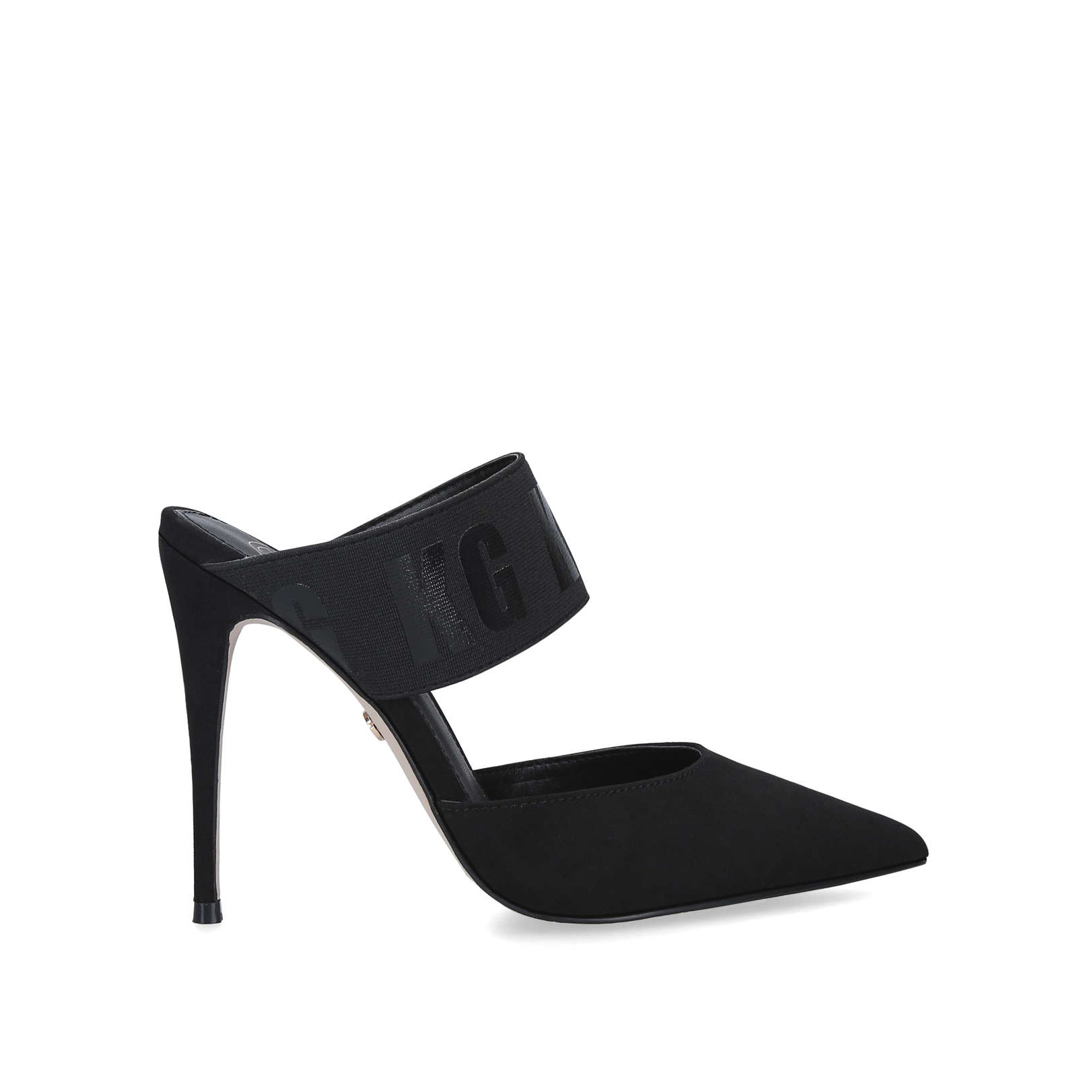 backless heeled shoes