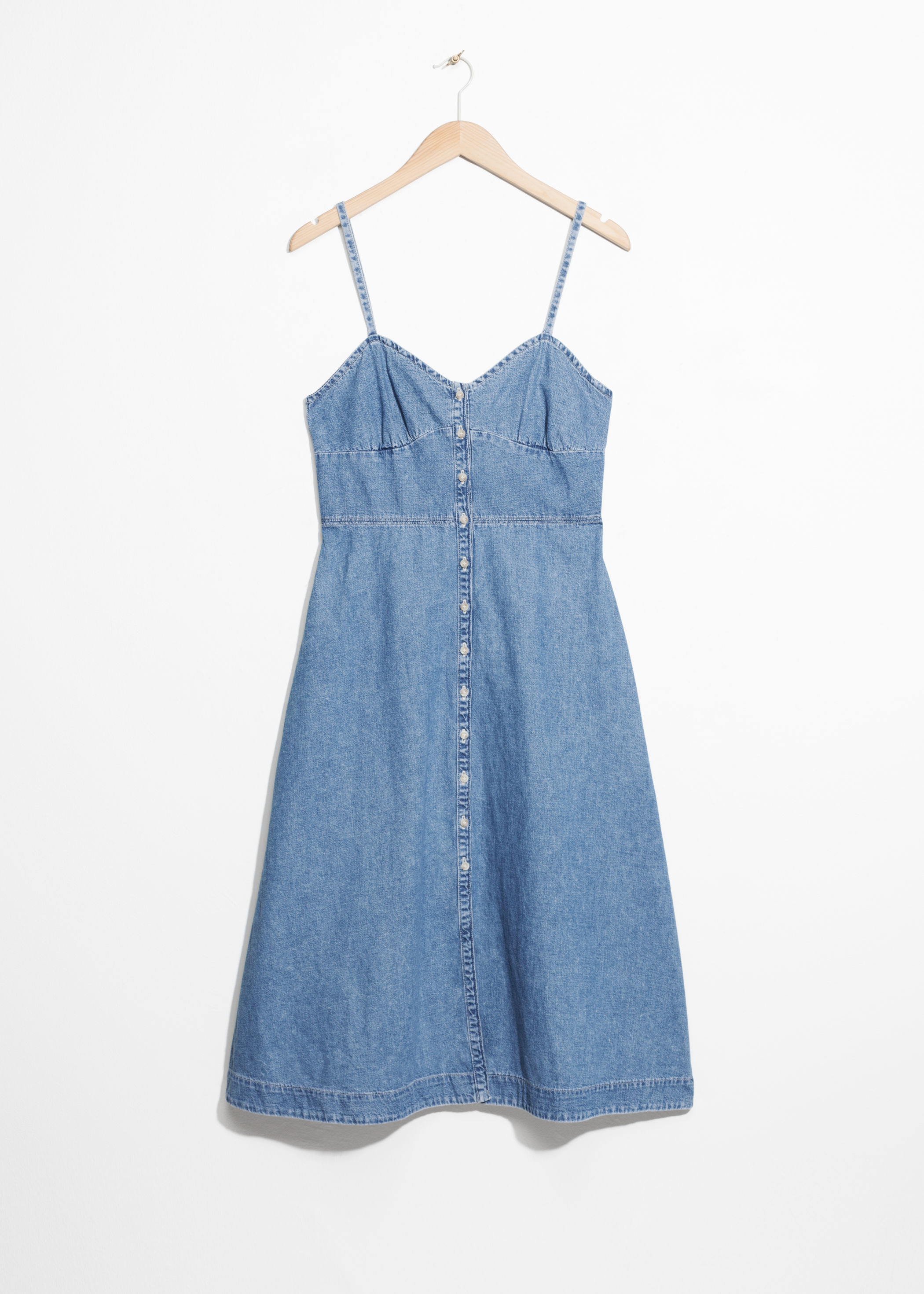 & other stories denim dress