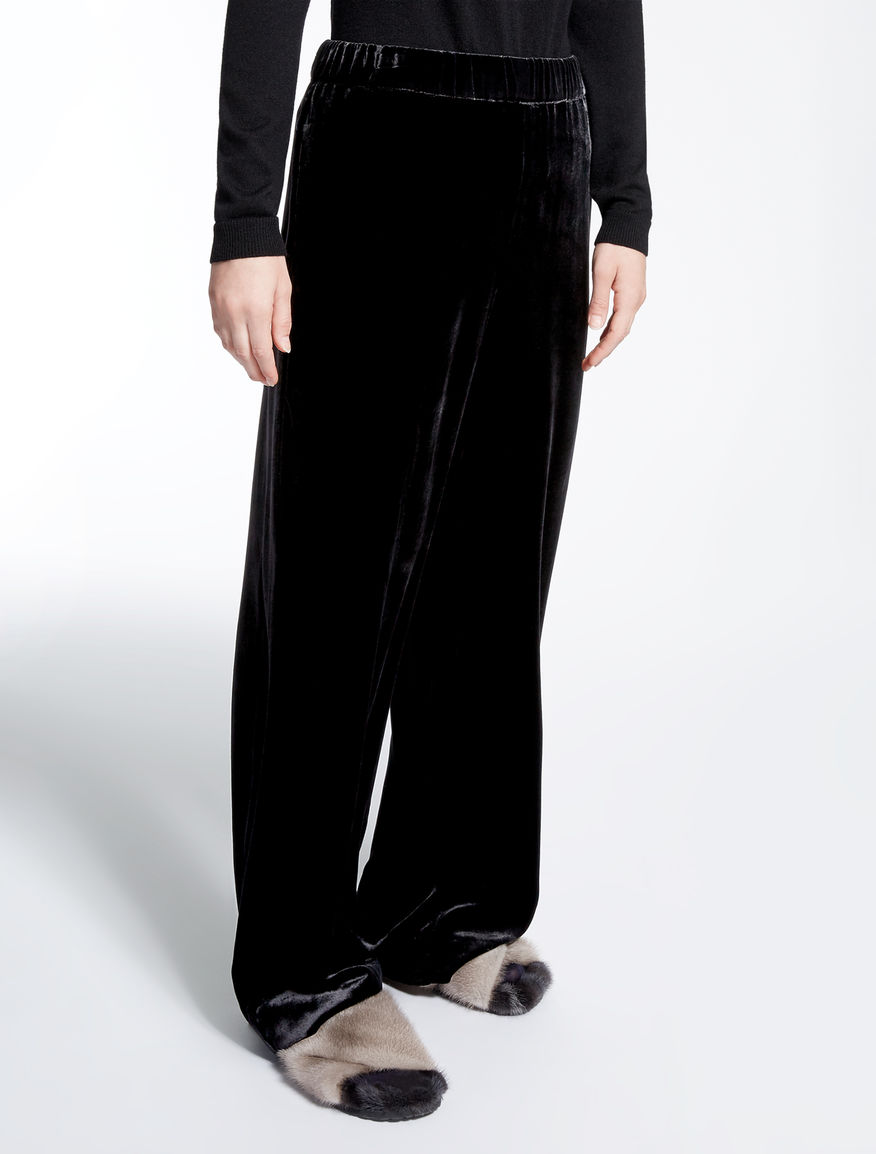 max mara velvet trousers
