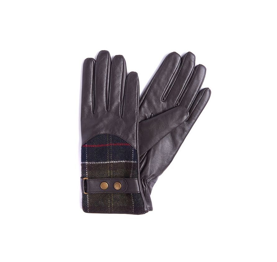 barbour tartan gloves