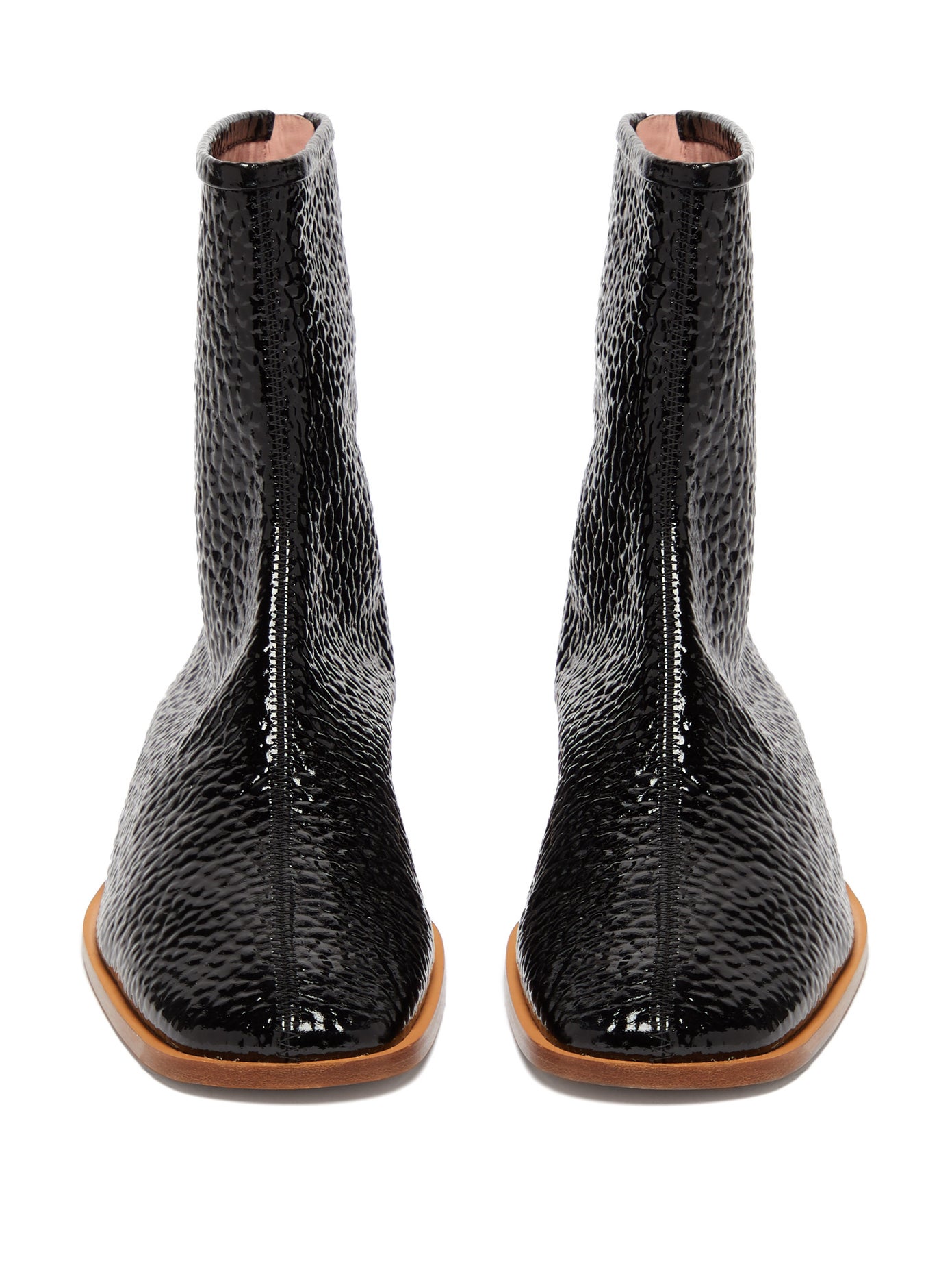 acne patent boots