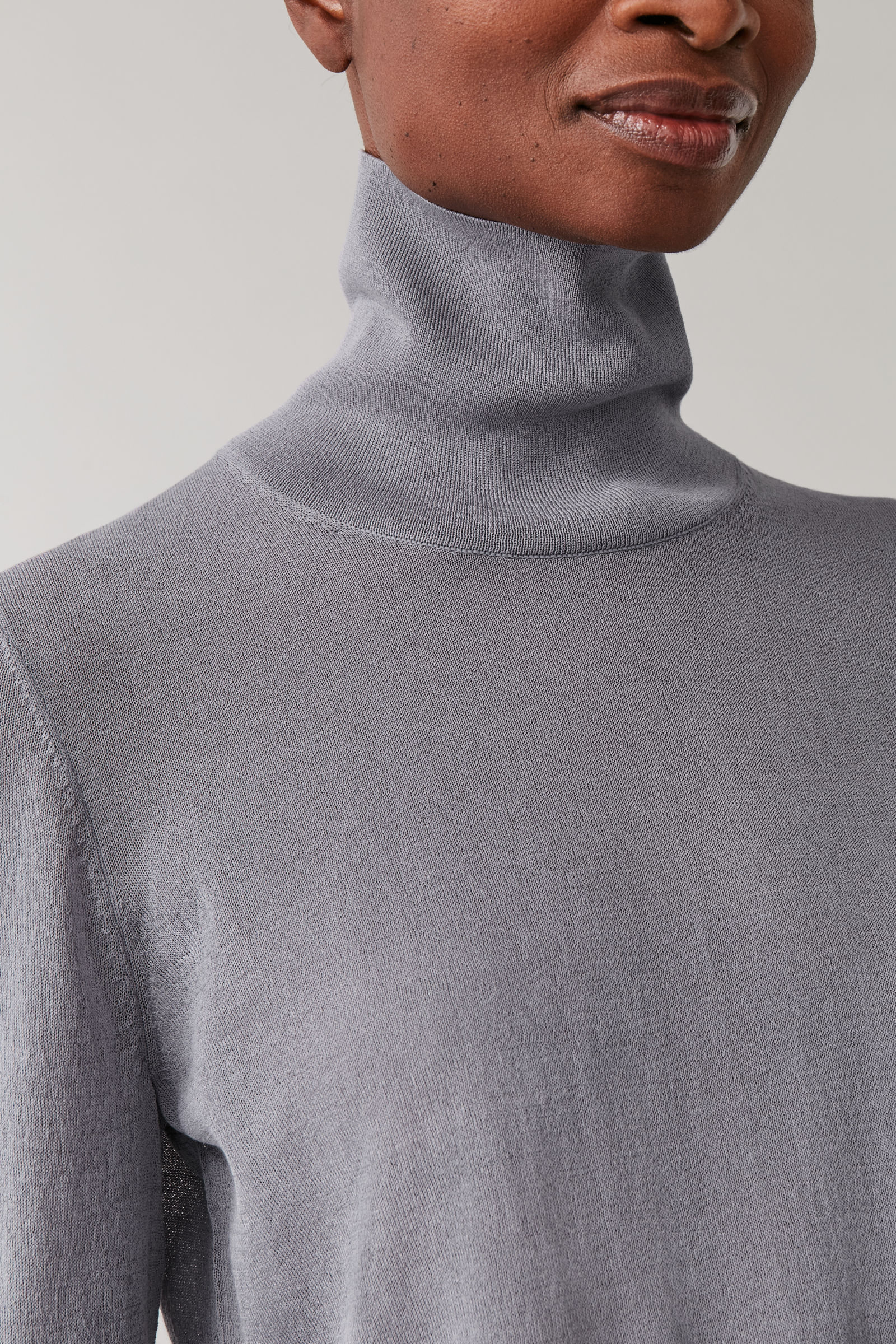 sheer polo neck