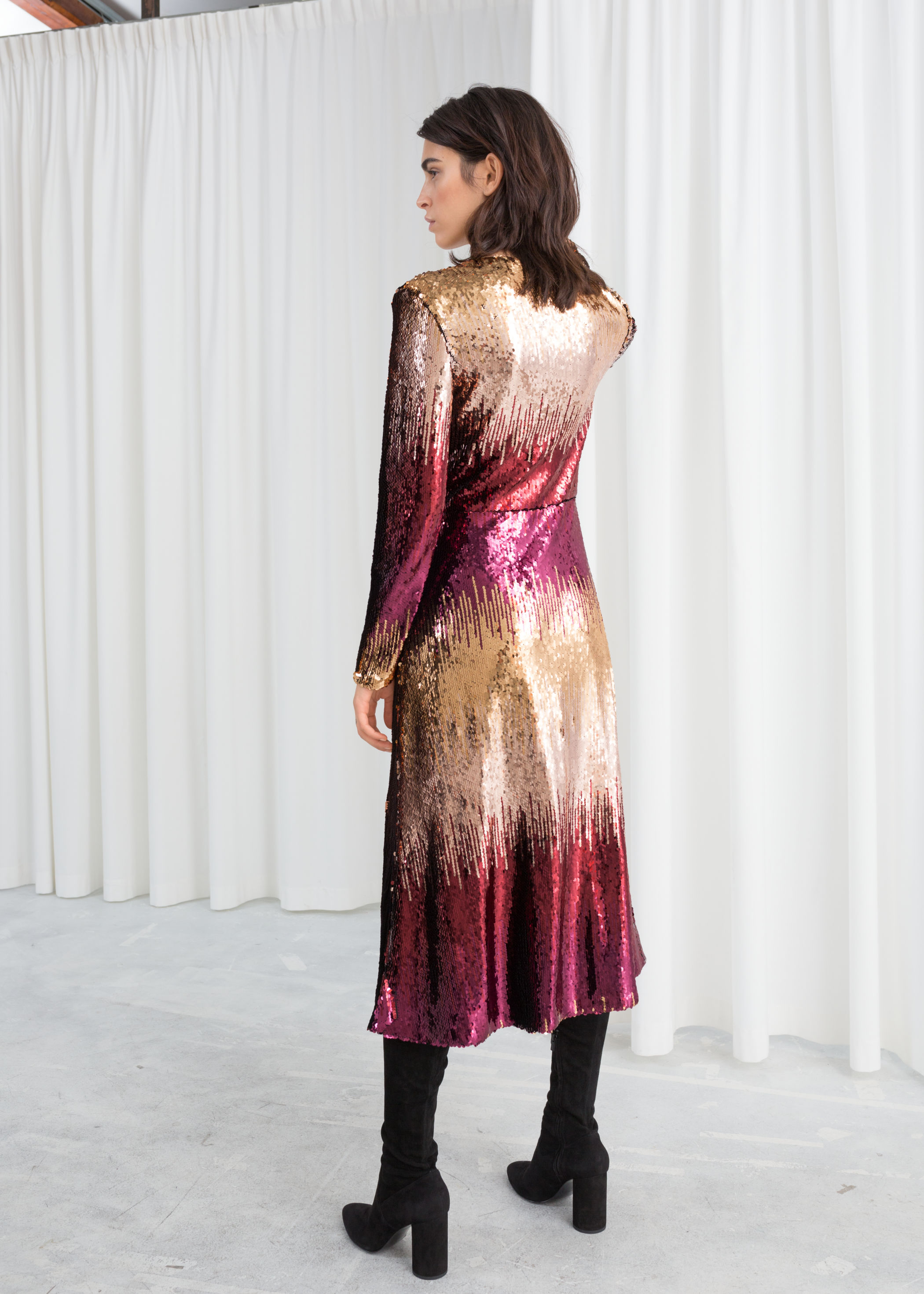 next ombre sequin dress