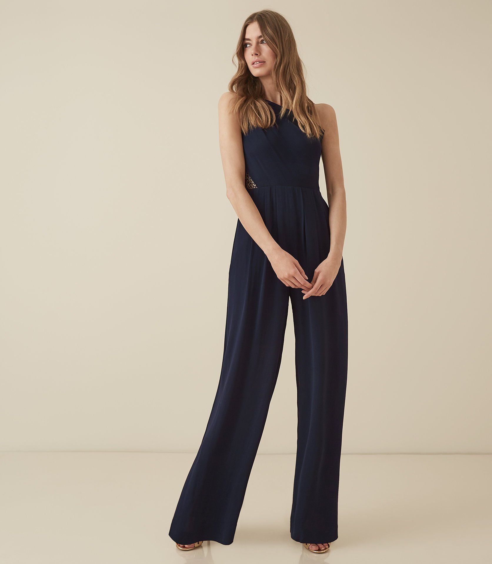 reiss coral jumpsuit