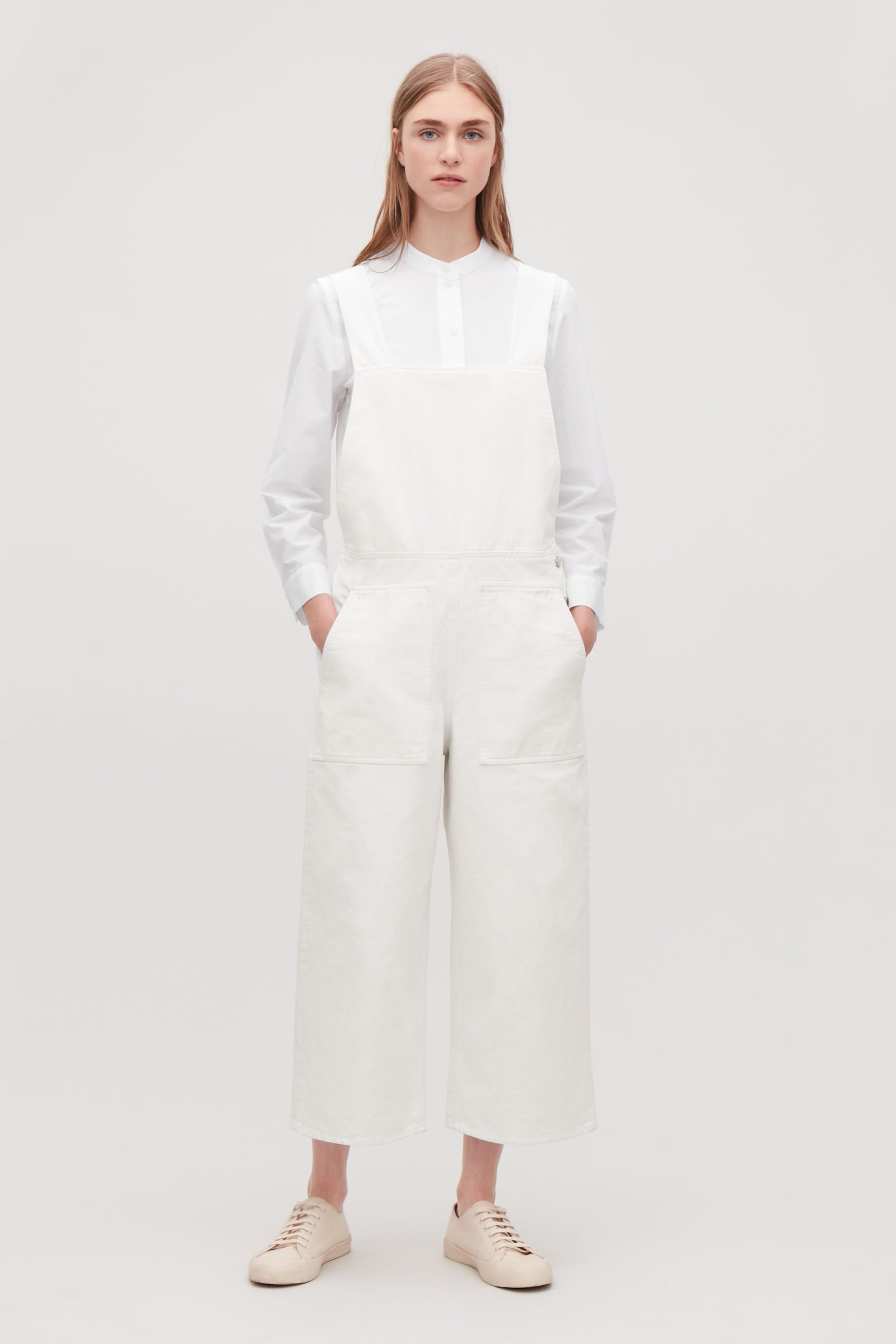 cos white jumpsuit
